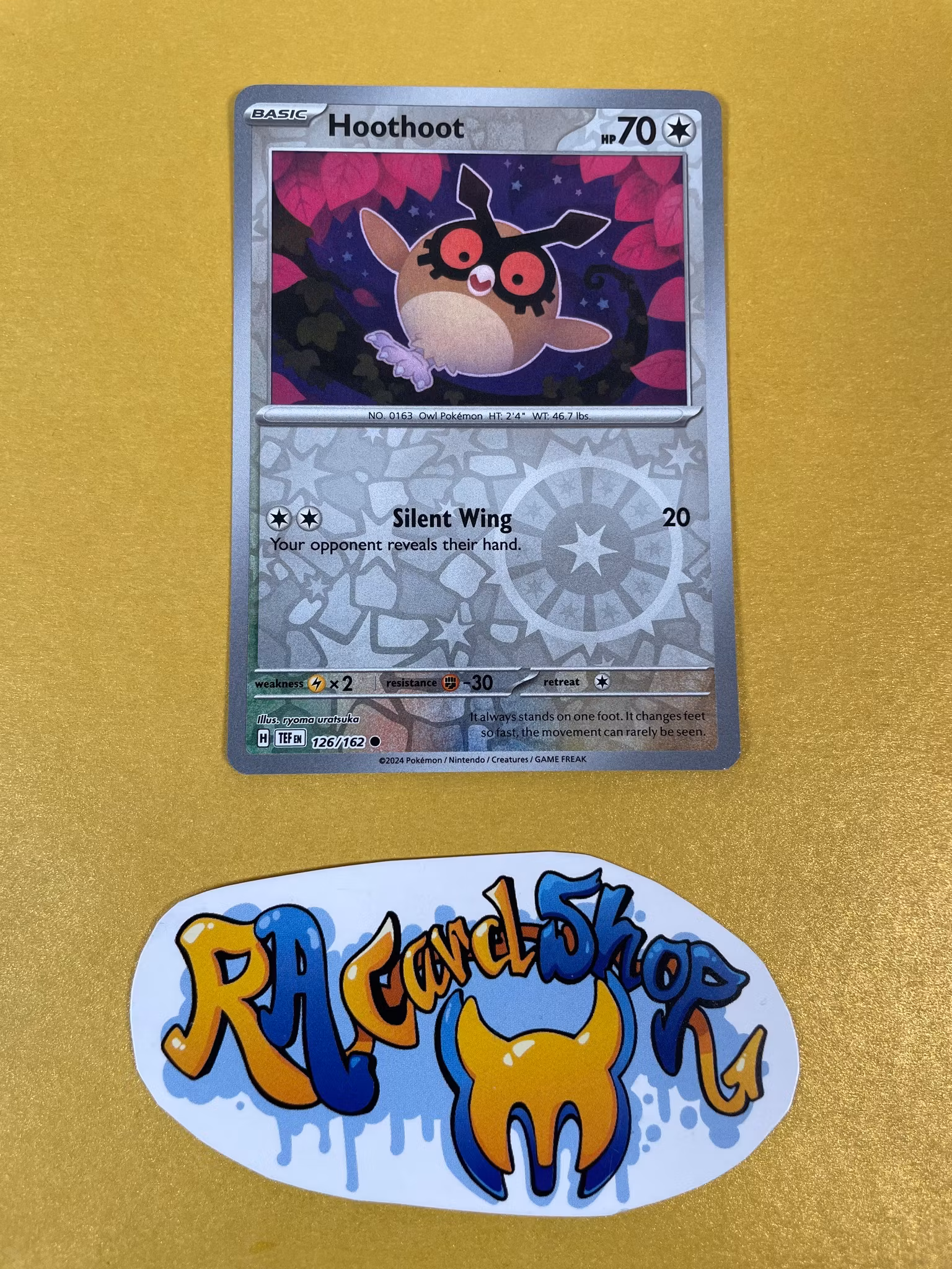 Hoothoot Reverse Holo Common 126/162 Temporal Forces Pokemon