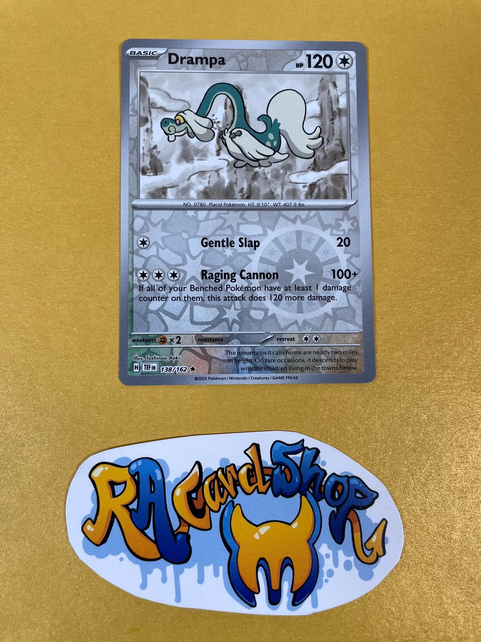Drampa Reverse Holo Rare 138/162 Temporal Forces Pokemon