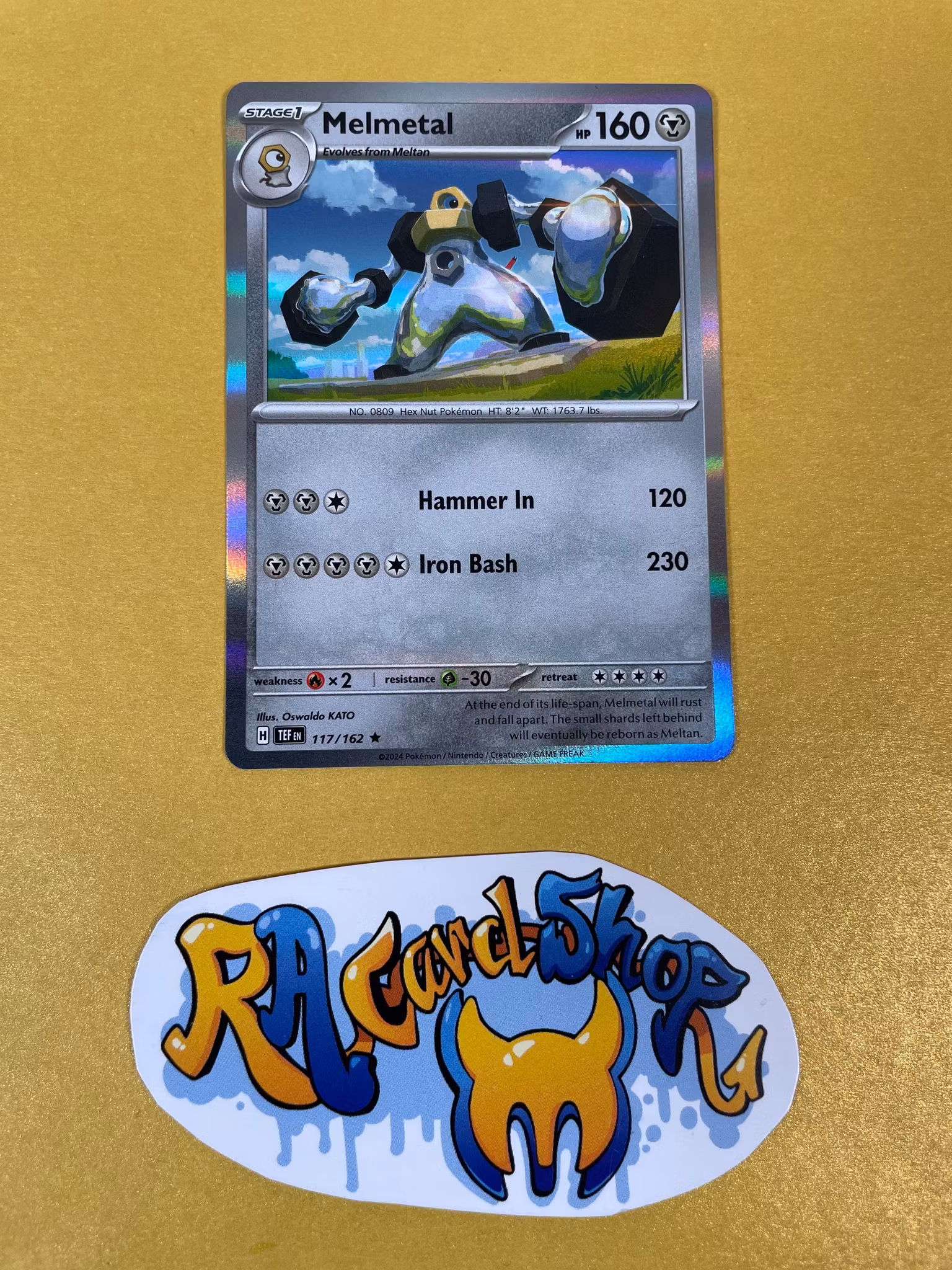Melmetal Holo Rare 117/162 Temporal Forces Pokemon