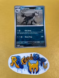Mightyena Reverse Holo Common 106/162 Temporal Forces Pokemon