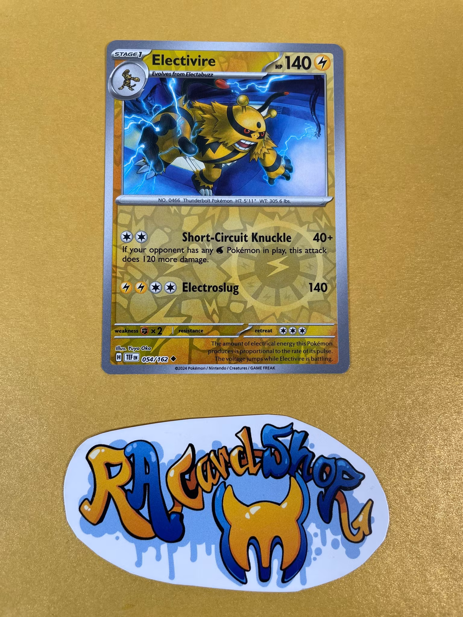 Electivire Reverse Holo Uncommon 054/162 Temporal Forces Pokemon