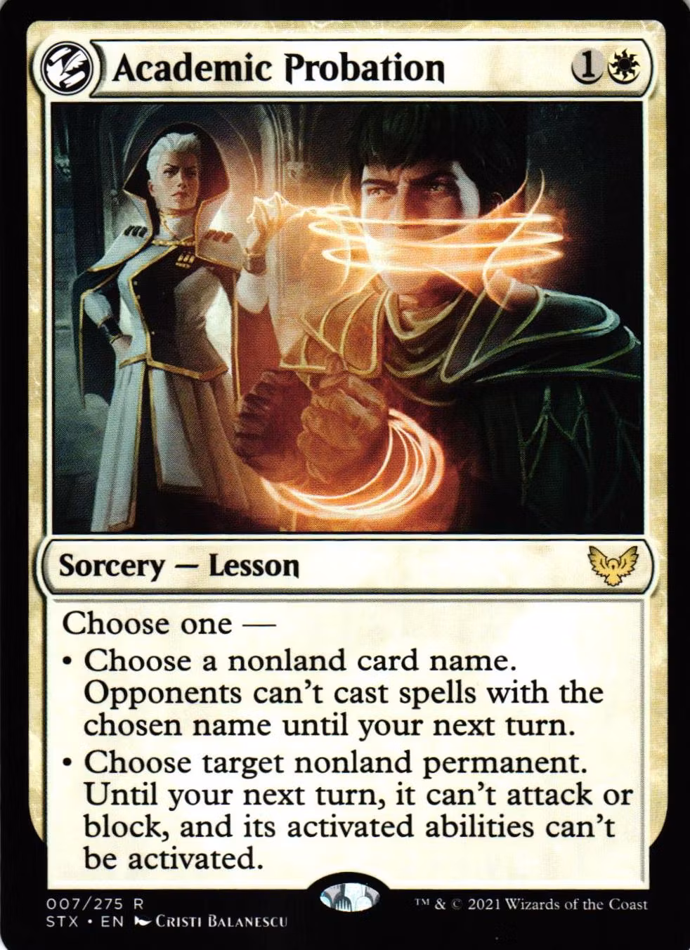 Academic Probation Rare 007/275 Strixhaven School of Mages (STX) Magic the Gathering