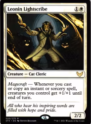 Leonin Lightscribe Rare 020/275 Strixhaven School of Mages (STX) Magic the Gathering