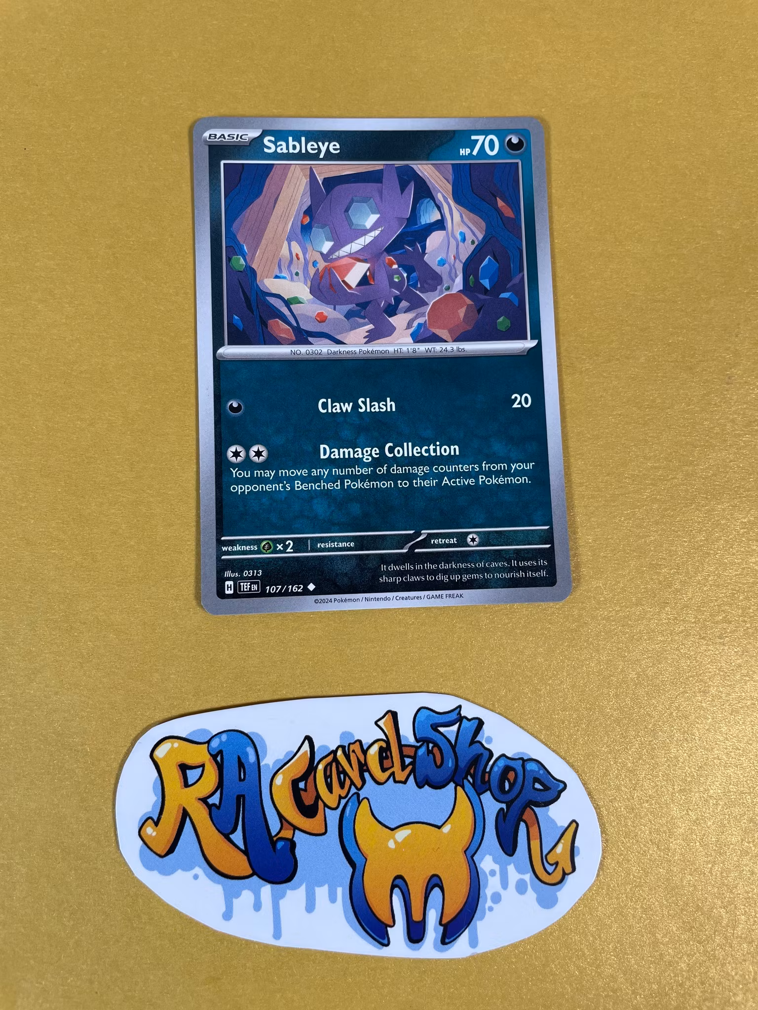 Sableye Uncommon 107/162  Temporal Forces Pokemon