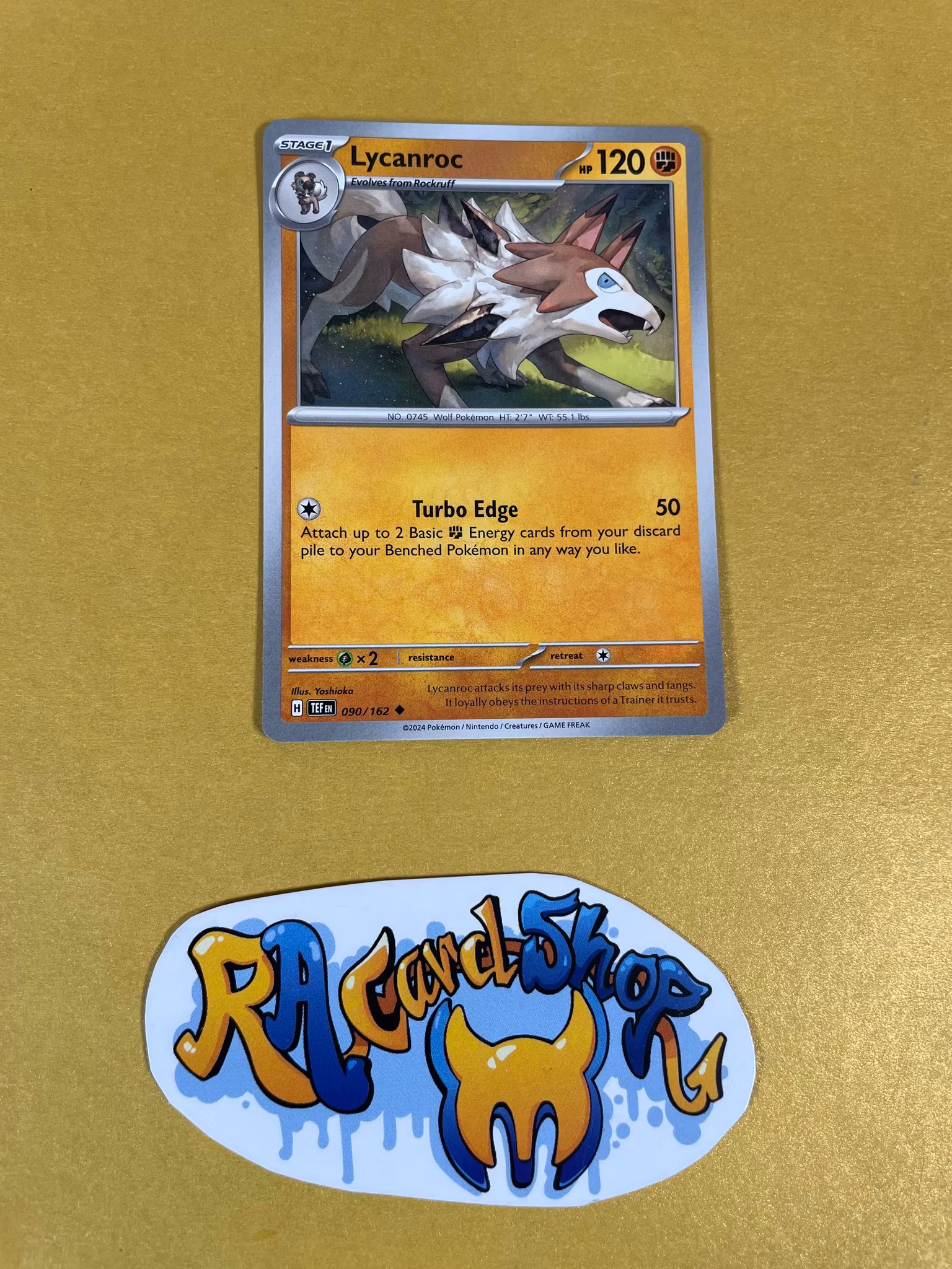 Lycanroc Uncommon 090/162 Temporal Forces Pokemon