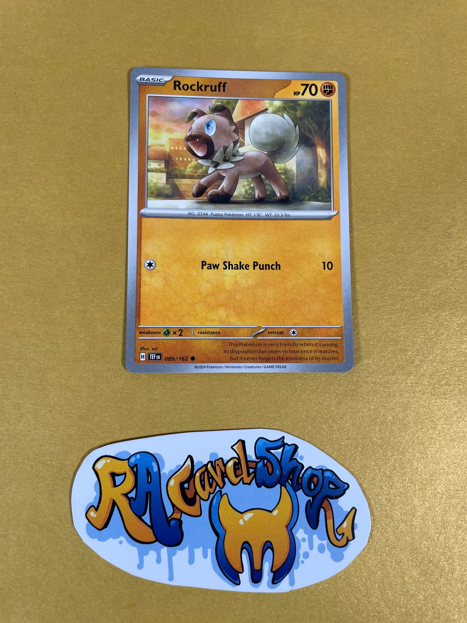 Rockruff Common 089/162 Temporal Forces Pokemon