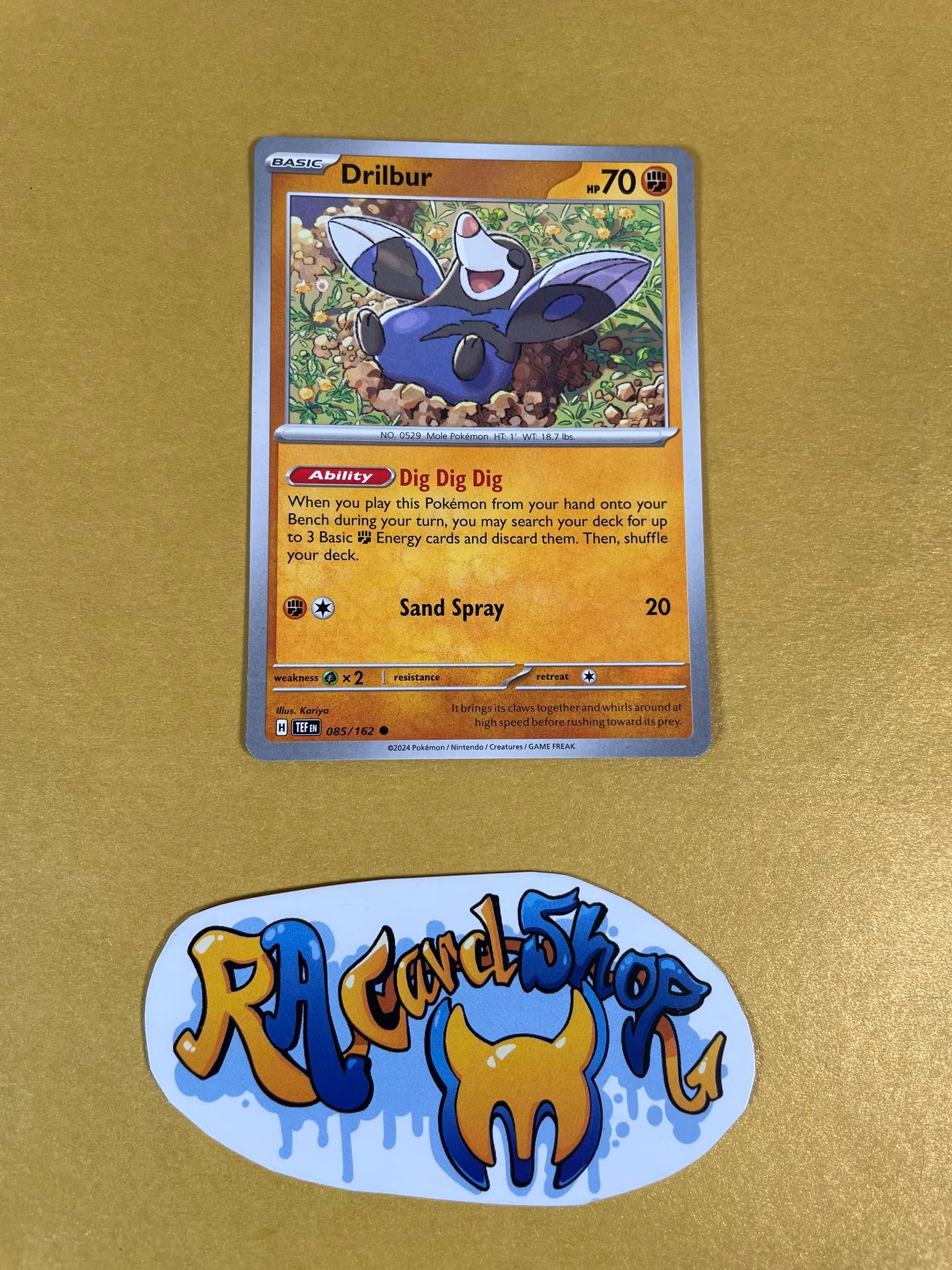 Drilbur Common 085/162 Temporal Forces Pokemon