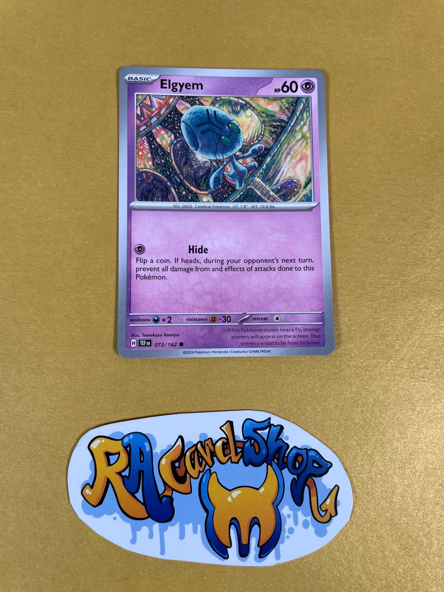 Elgyem Common 073/162 Temporal Forces Pokemon