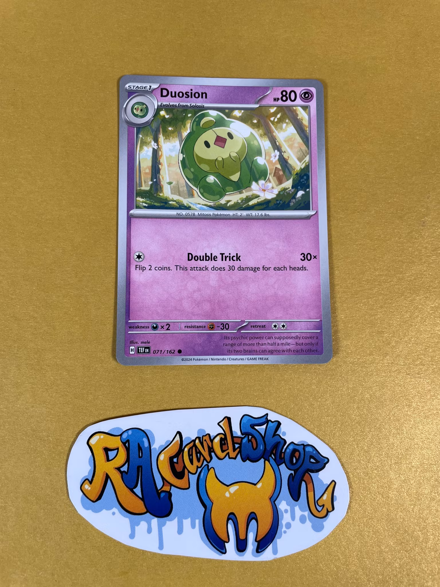 Duosion Common 071/162 Temporal Forces Pokemon