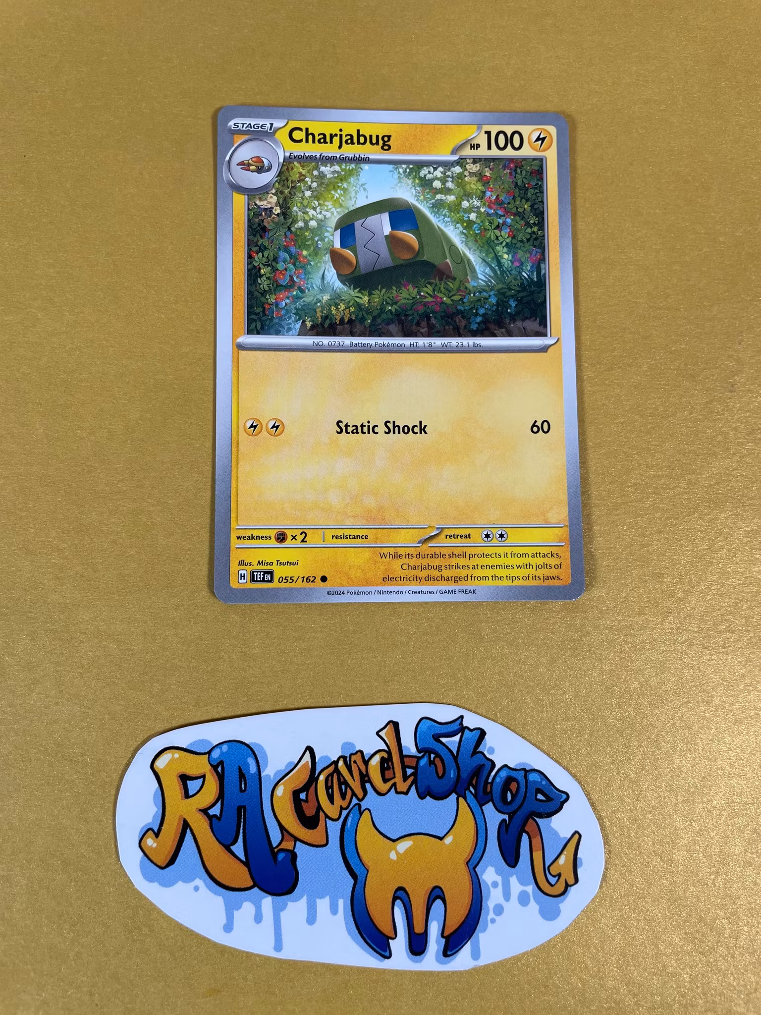 Charjabug Common 055/162 Temporal Forces Pokemon