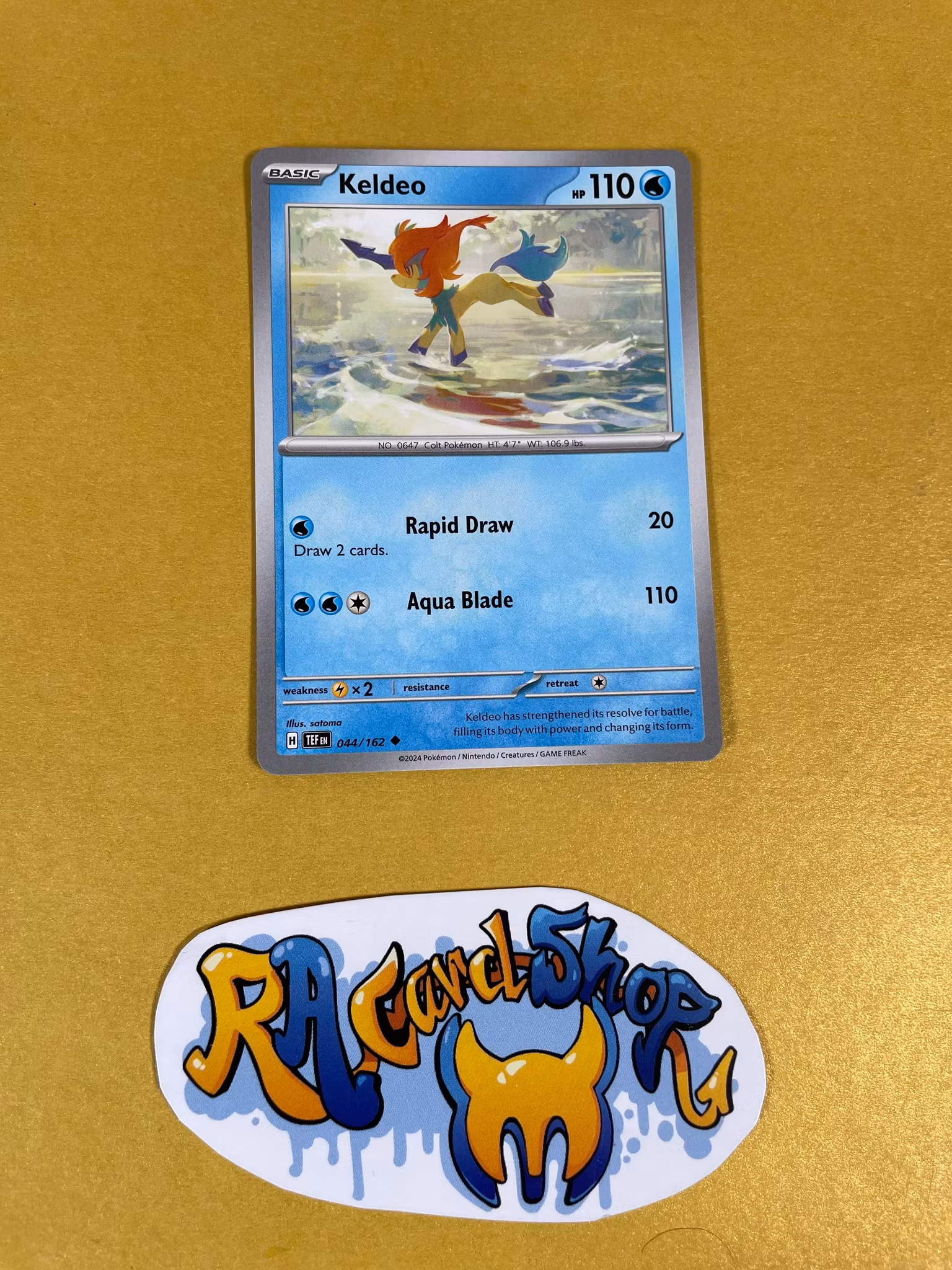 Keldeo Uncommon 044/162 Temporal Forces Pokemon