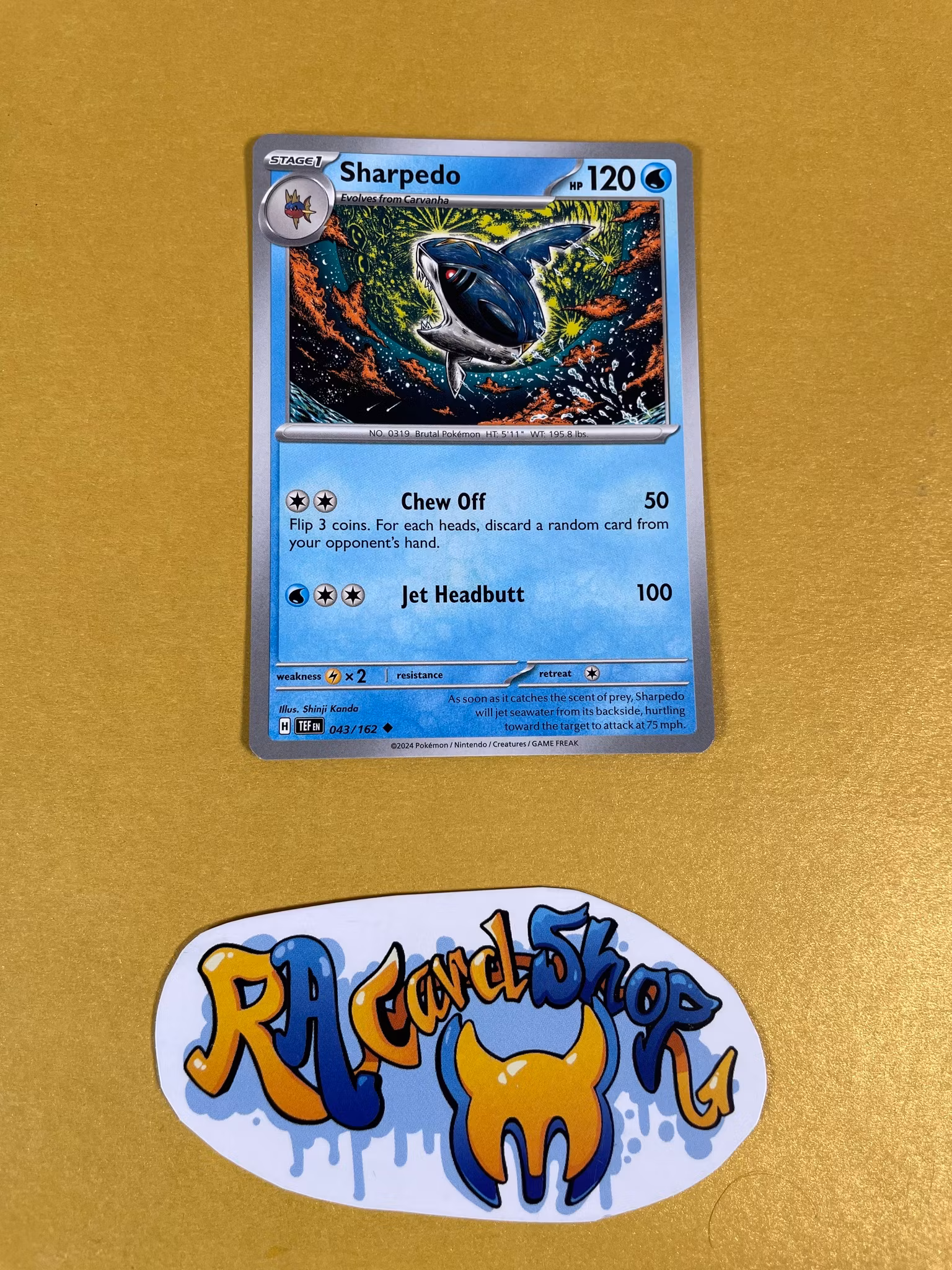 Sharpedo Uncommon 043/162 Temporal Forces Pokemon