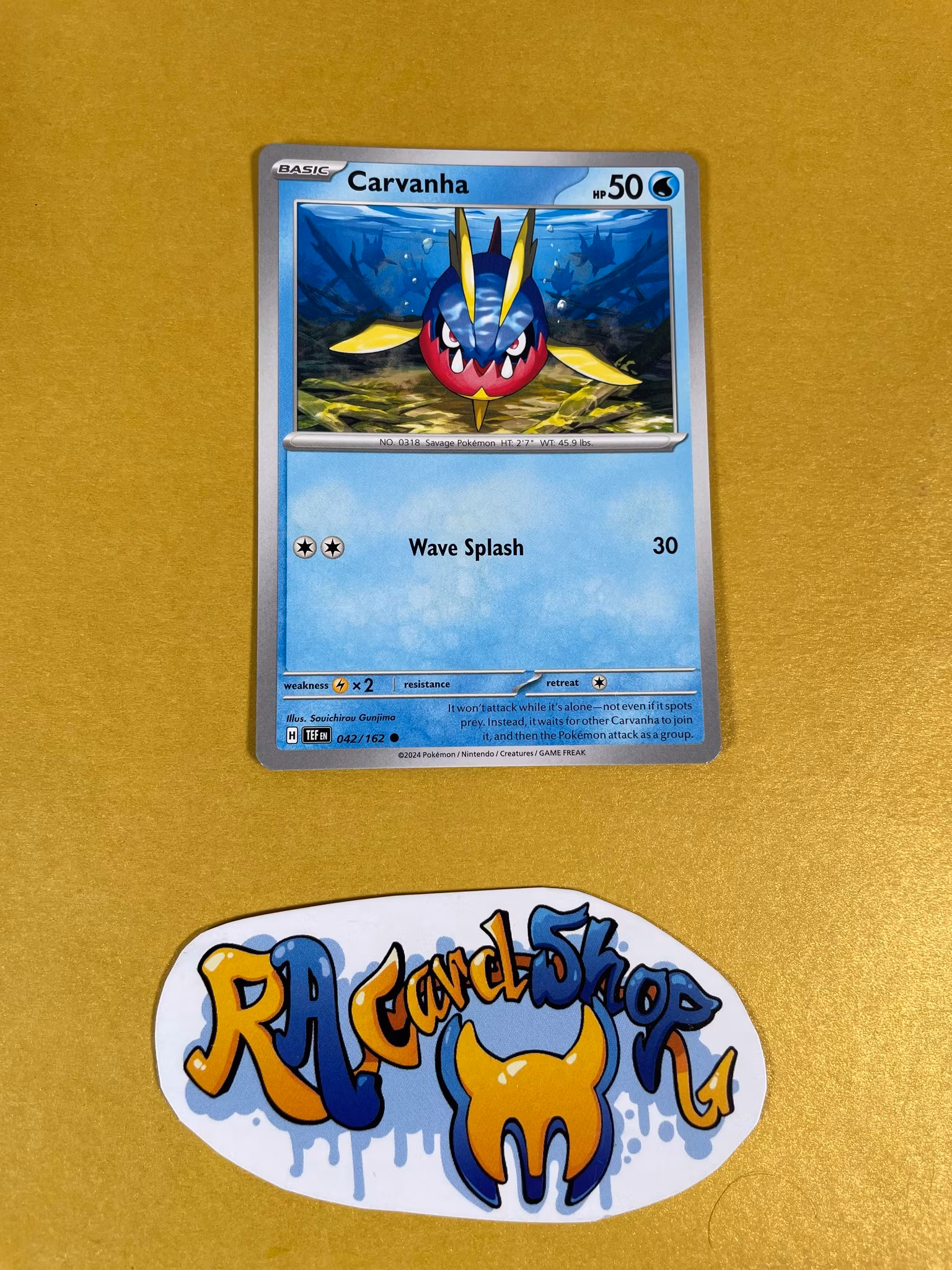 Carvanha Common 042/162 Temporal Forces Pokemon