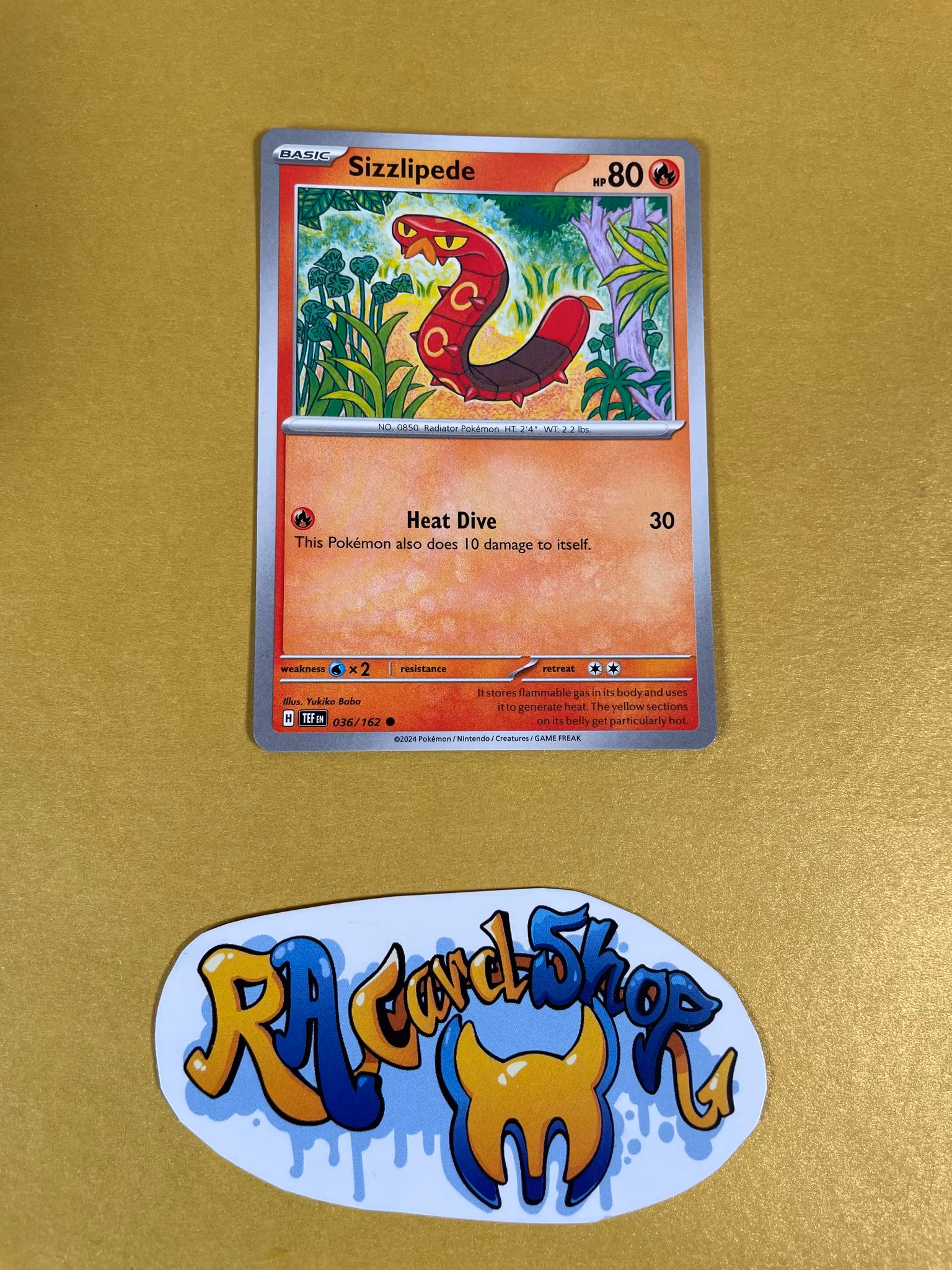 Sizzlipede Common 036/162 Temporal Forces Pokemon