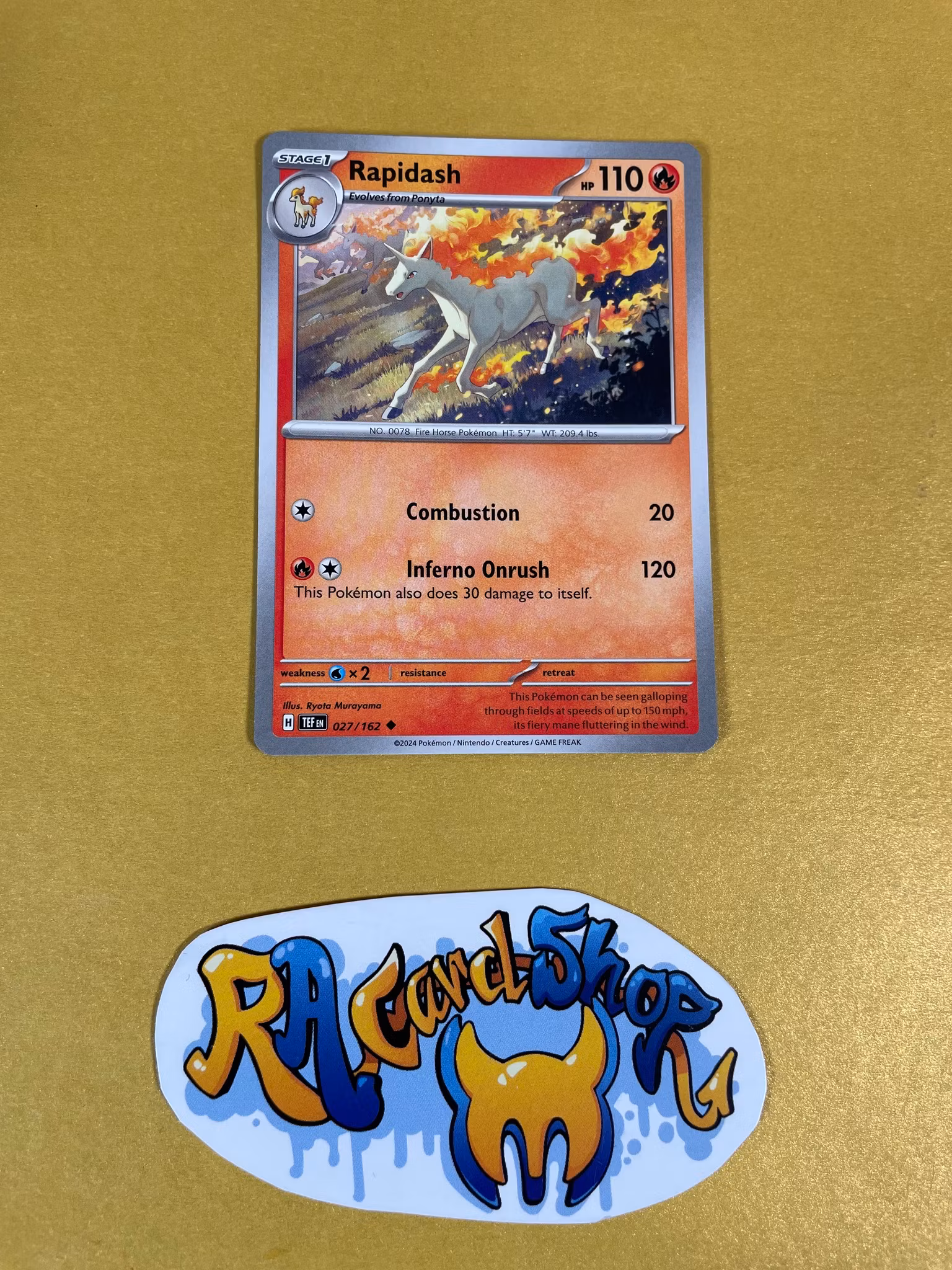 Rapidash Uncommon 027/162 Temporal Forces Pokemon