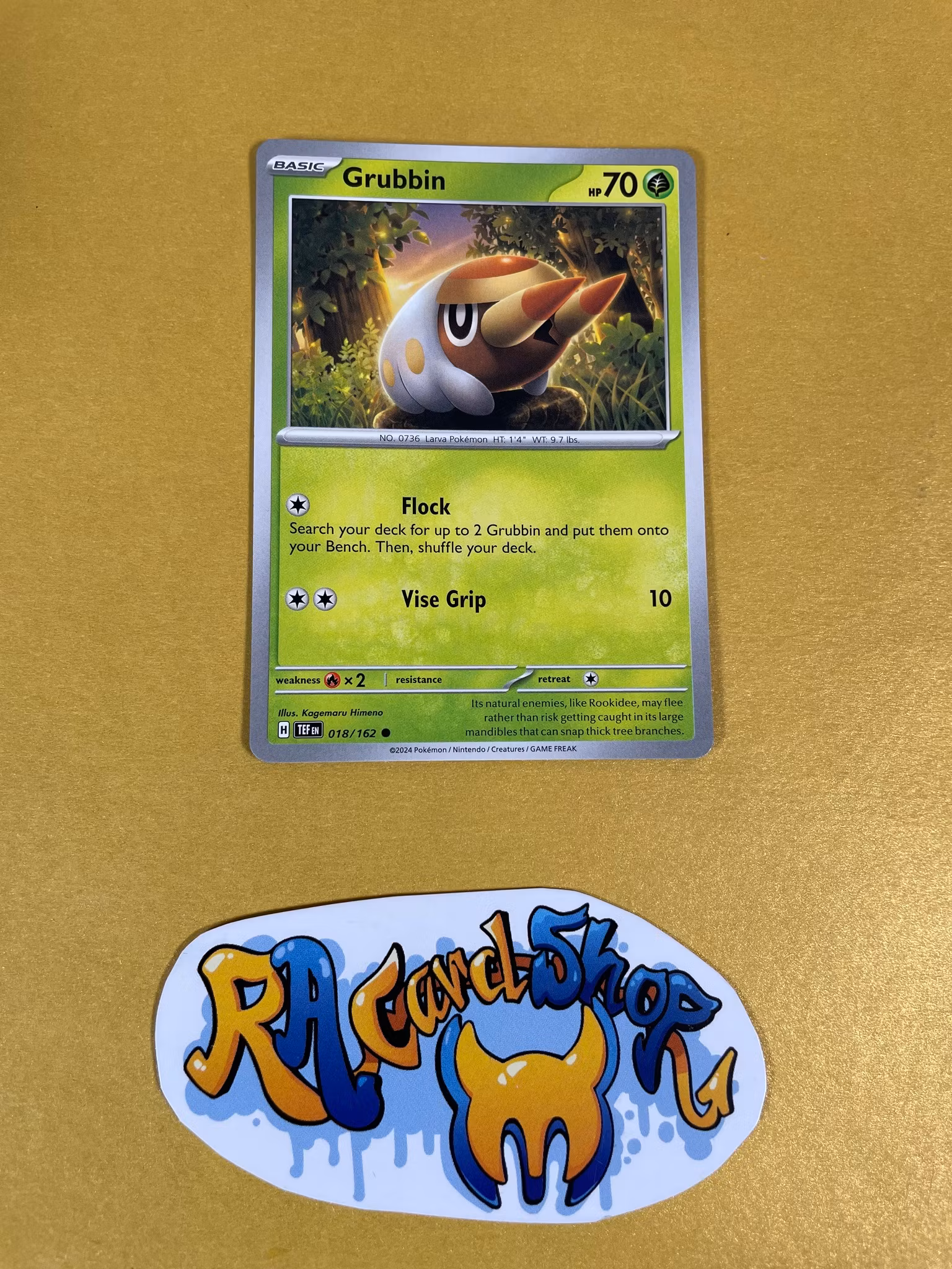 Grubbin Common 018/162 Temporal Forces Pokemon