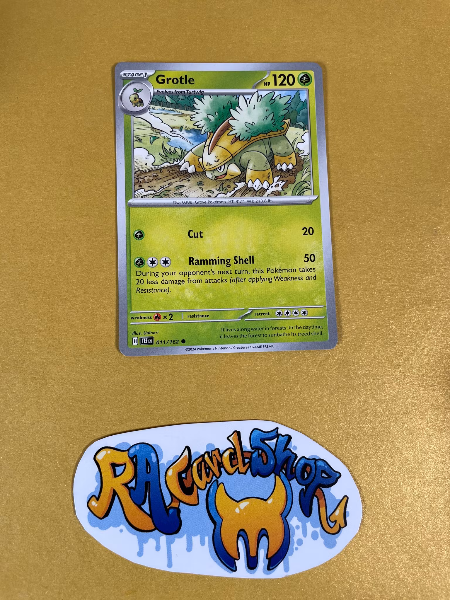 Grotle Common 011/162 Temporal Forces Pokemon