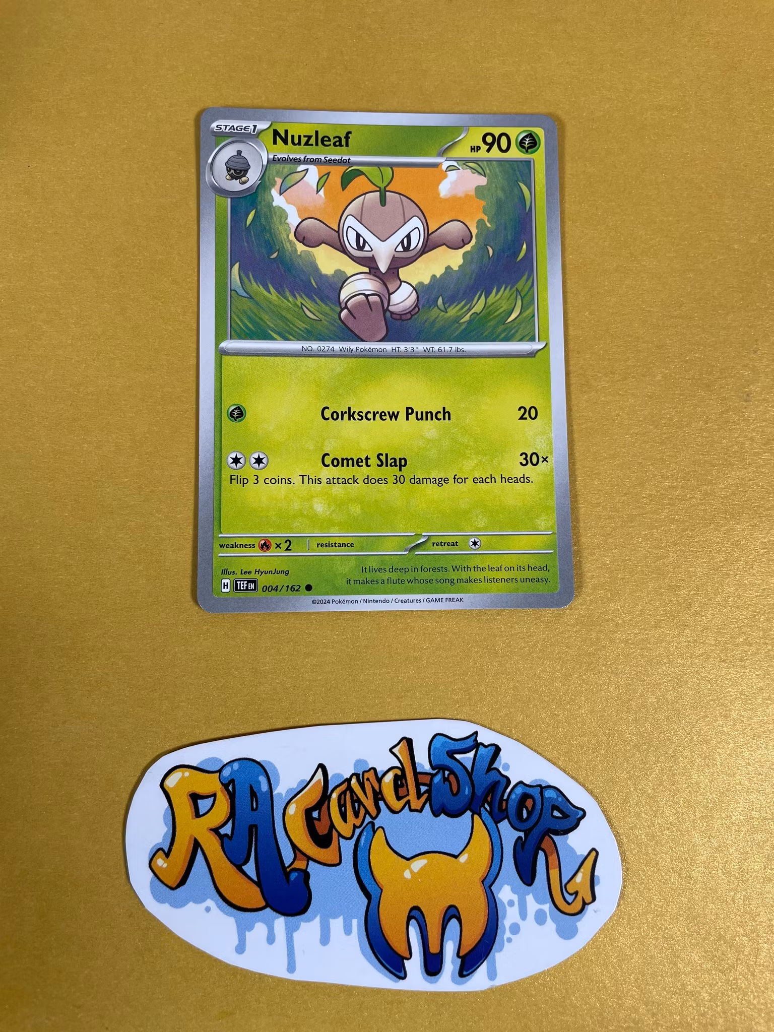 Nuzleaf Common 004/162 Temporal Forces Pokemon