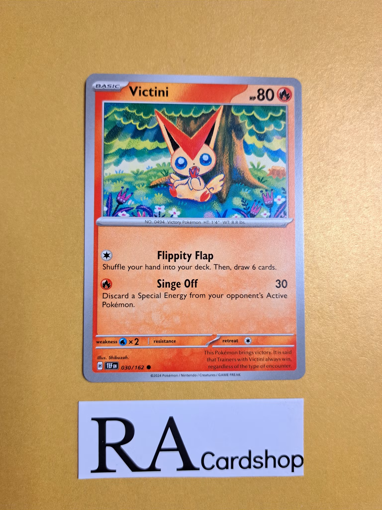 Victini Common 030/162 Temporal Forces Pokemon