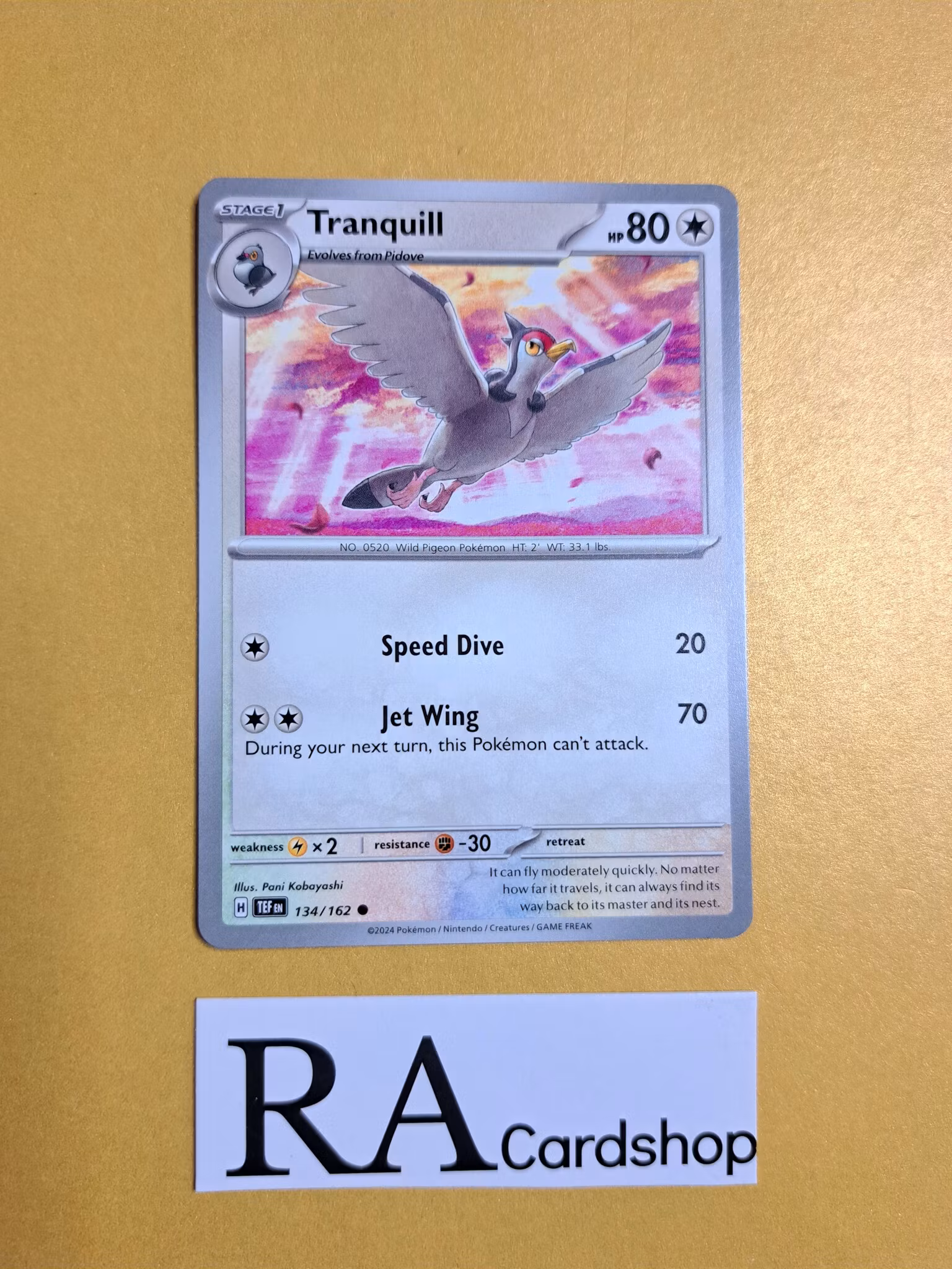 Tranquill Common 134/162 Temporal Forces Pokemon