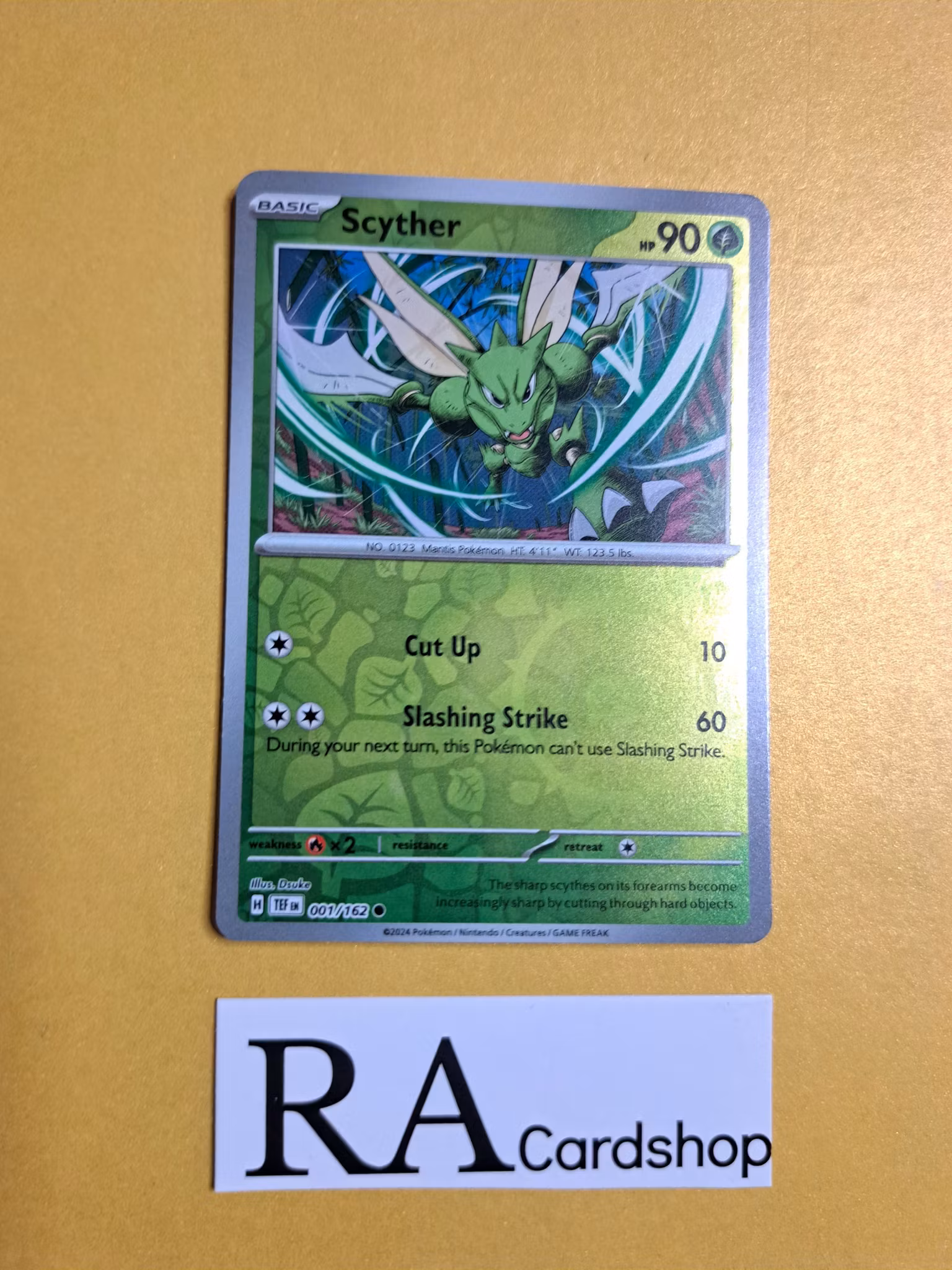 Schyter Reverse Holo Common 001/162 Temporal Forces Pokemon