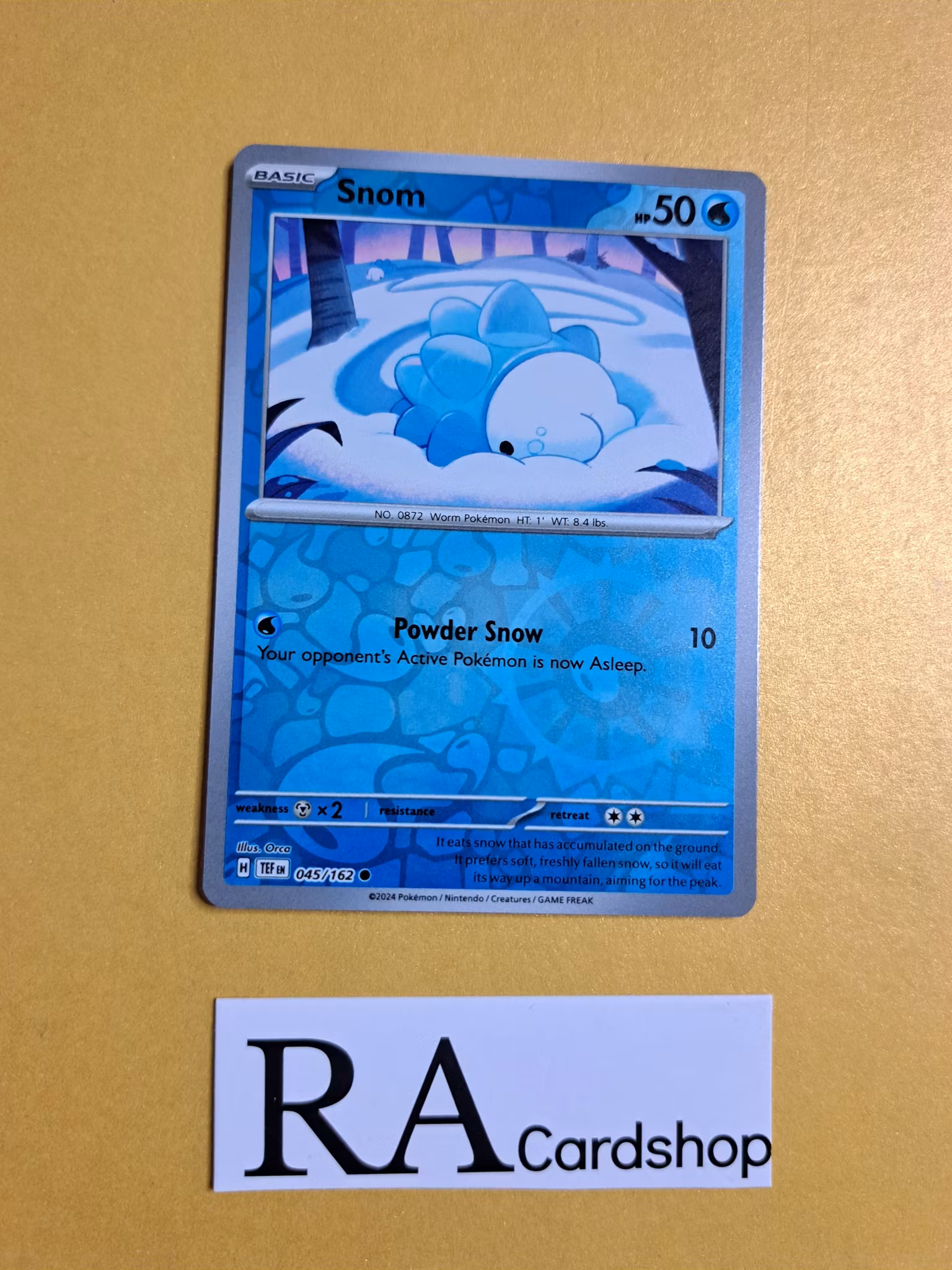 Snom Reverse Holo Common 045/162 Temporal Forces Pokemon