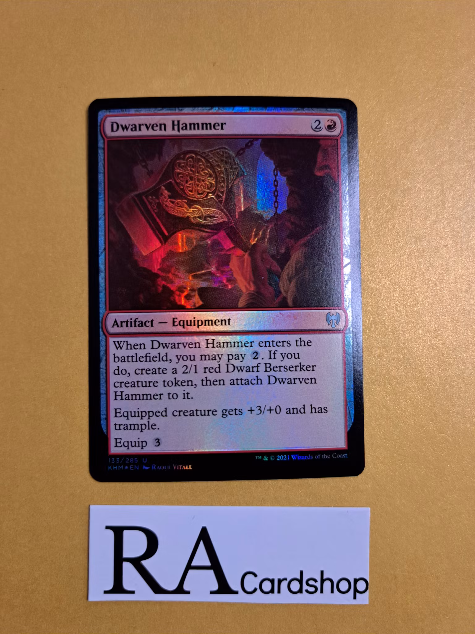 Dwarven Hammer Uncommon Foil 133/285 Kaldheim (KHM) Magic the Gathering