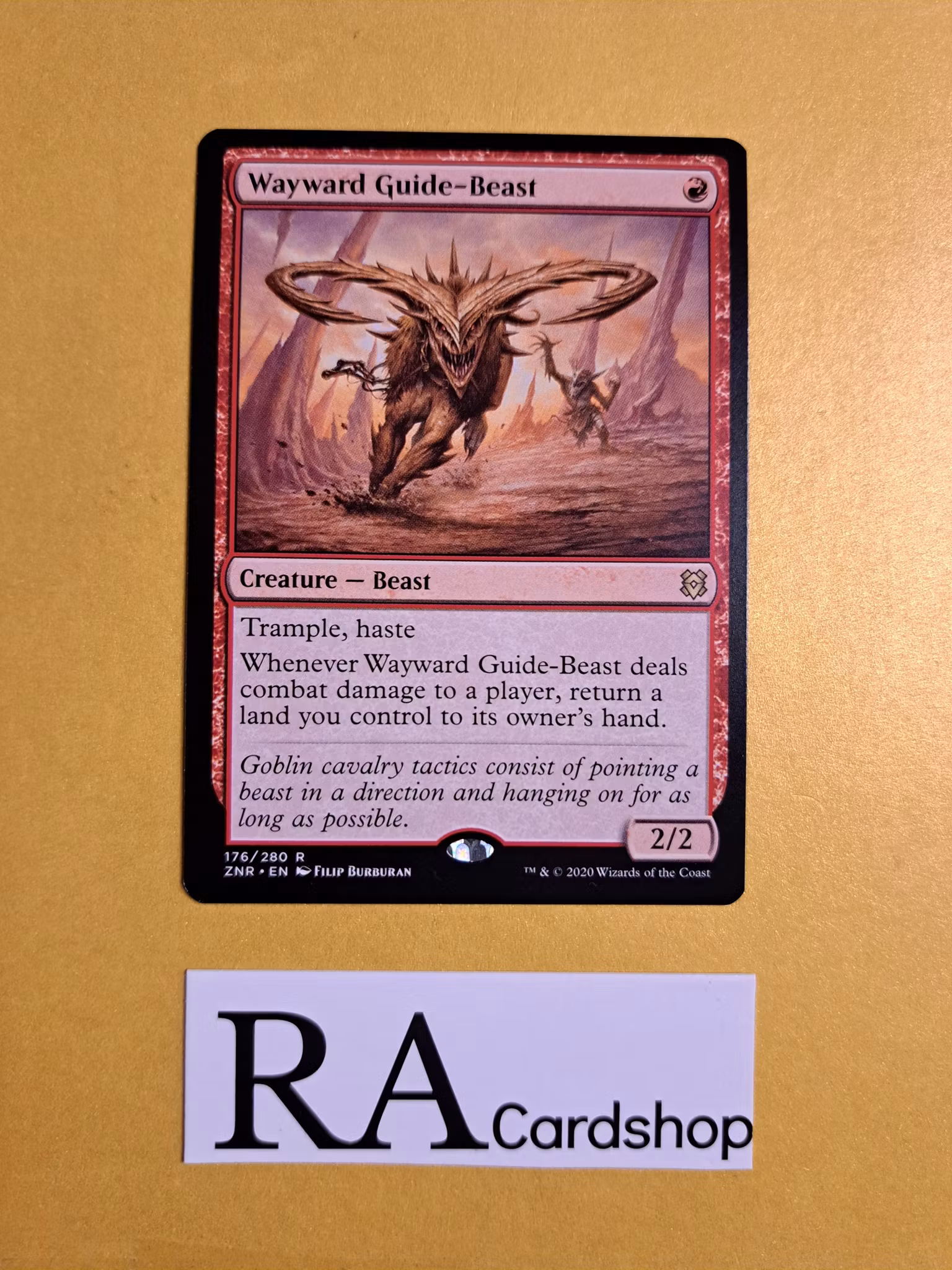 Wayward Guide-Beast Rare 176/280 Zendikar (ZNR) Rising Magic the Gathering