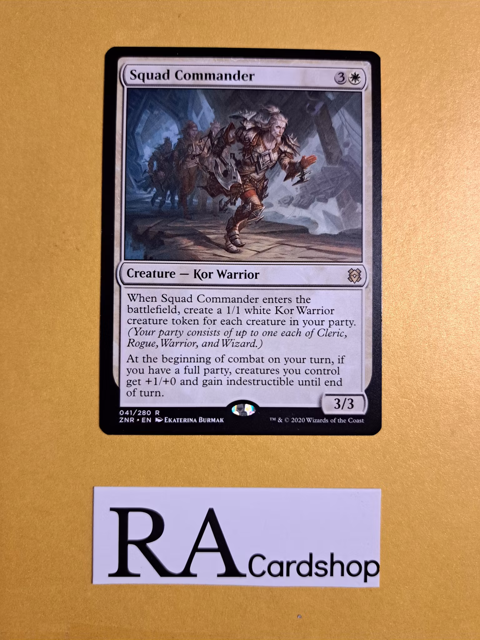 Squad Commander Rare 041/280 Zendikar (ZNR) Rising Magic the Gathering