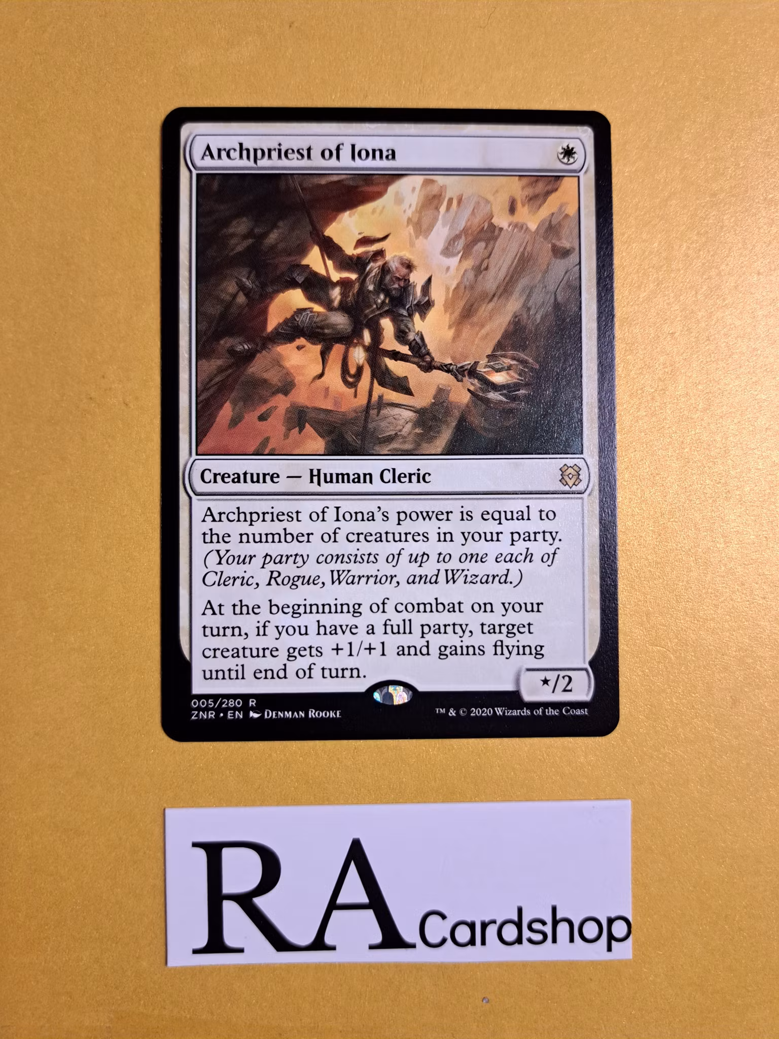 Archpriest Iona Rare 005/280 Zendikar (ZNR) Rising Magic the Gathering