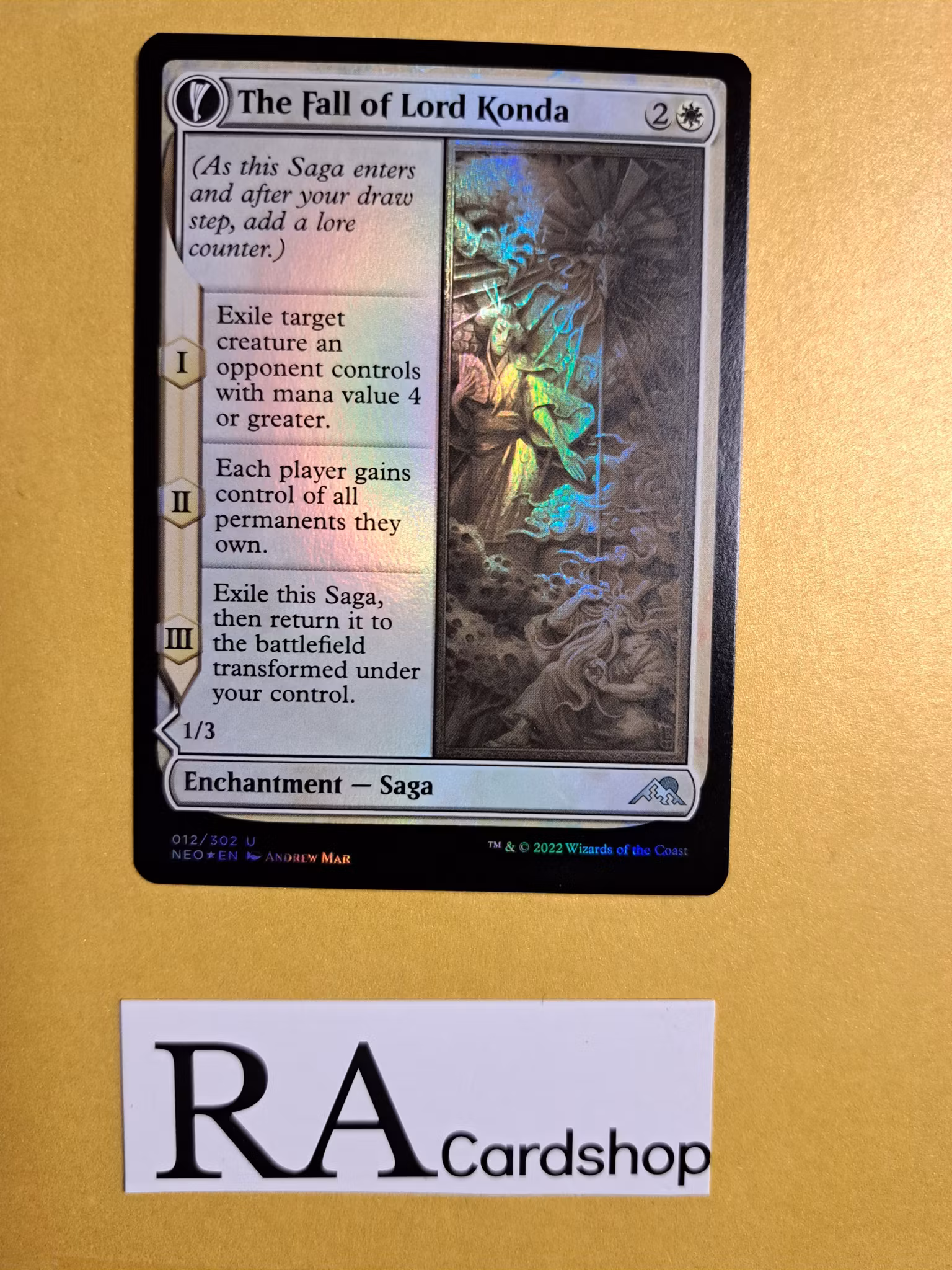 The Fall of Lord Konda / Fragment of Konda Uncommon Foil 012/302 Kamigawa: Neon Dynasty (NEO) Magic the Gathering