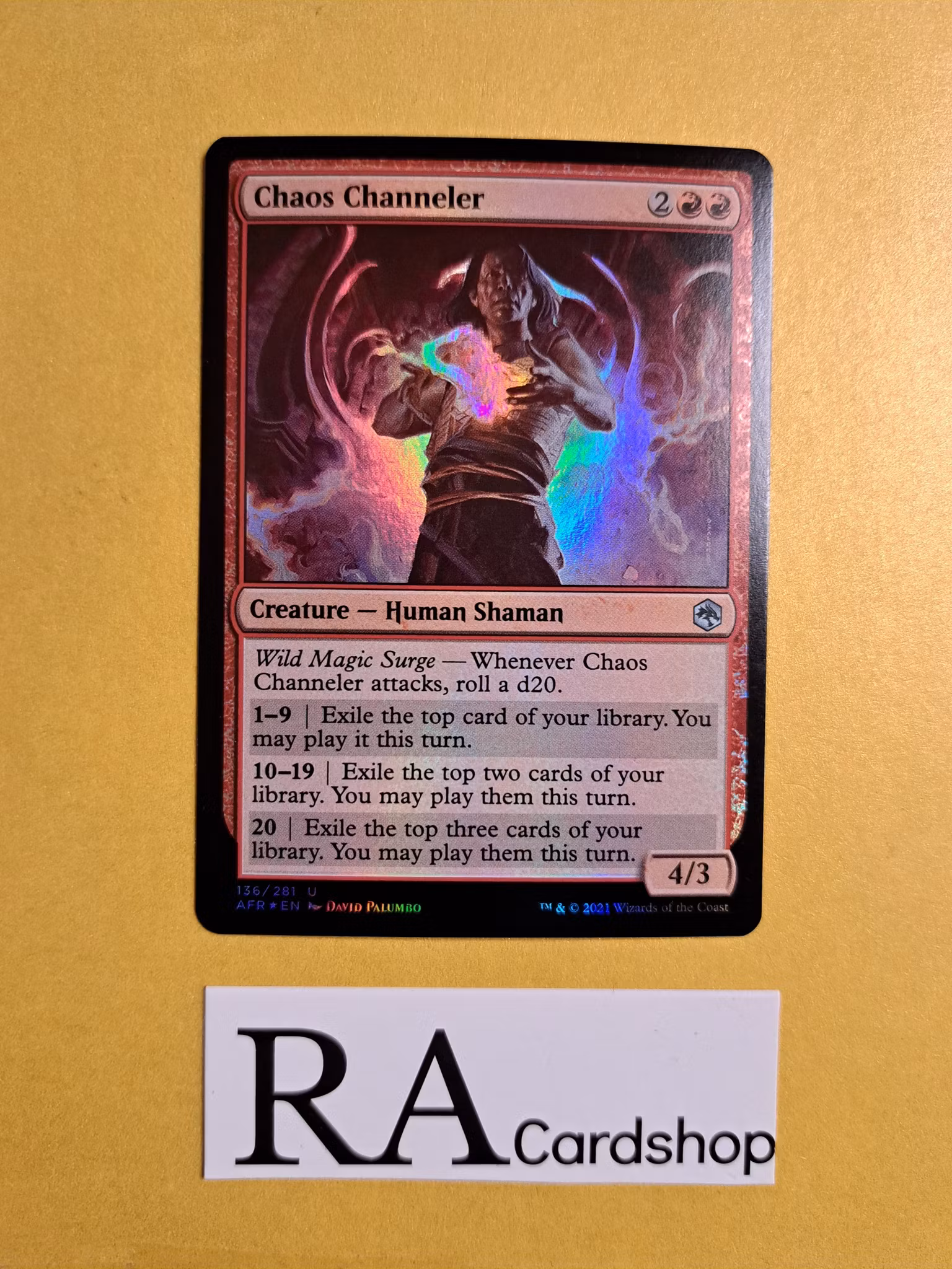 Chaos Channeler Uncommon Foil 136/281 Adventures in the Forgotten Realms (AFR) Magic the Gathering