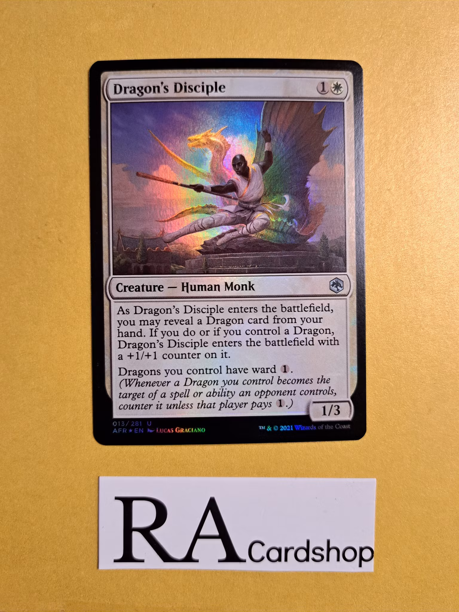 Dragons Disciple Uncommon Foil 013/281 Adventures in the Forgotten Realms (AFR) Magic the Gathering
