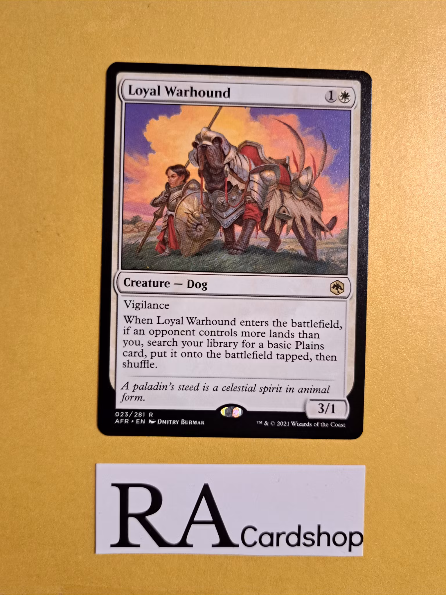 Loyal Warhound Rare 023/281 Adventures in the Forgotten Realms (AFR) Magic the Gathering
