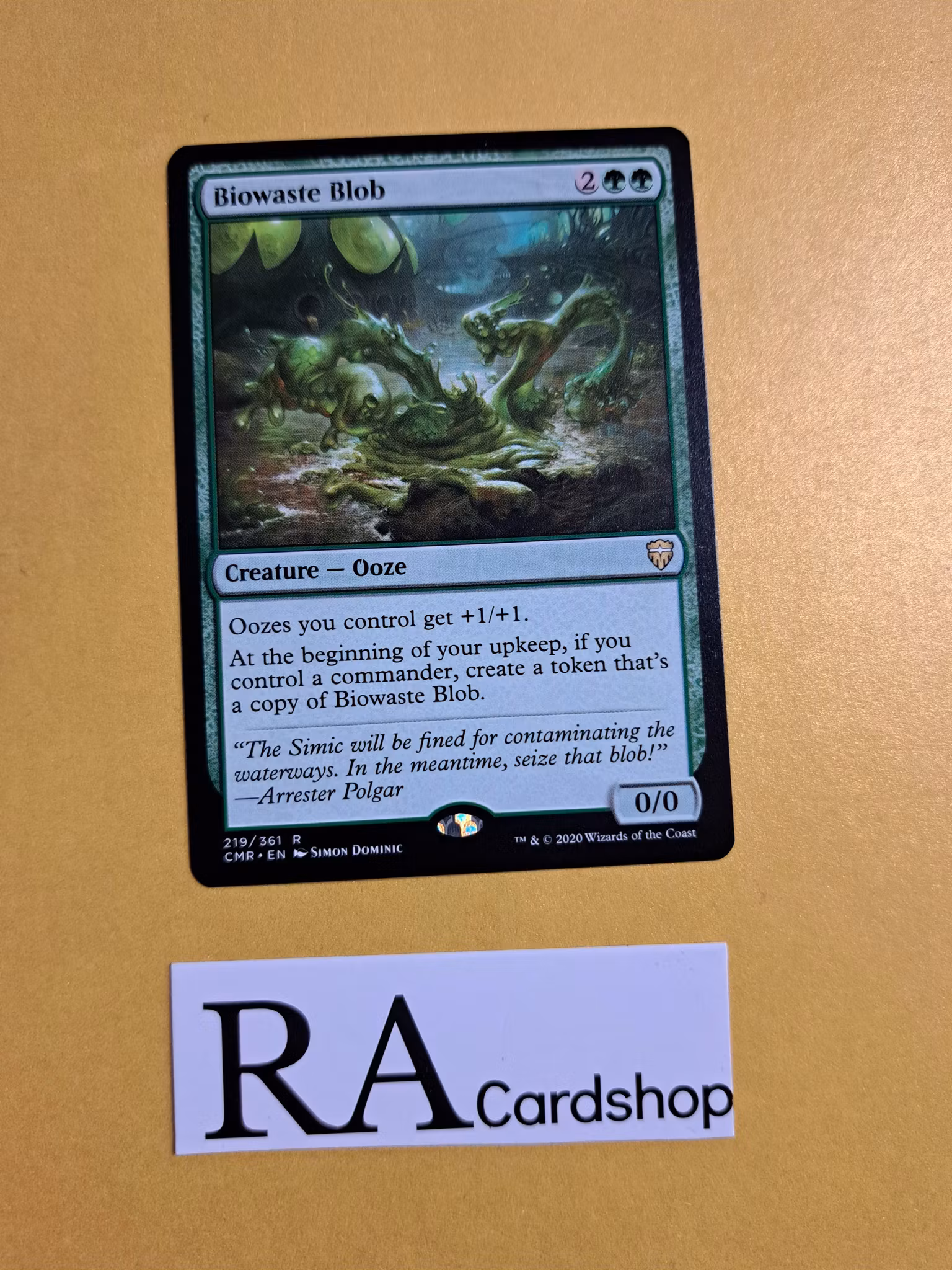 Biowaste Blob Rare 219/361 Commander Legends (CMR) Magic the Gathering