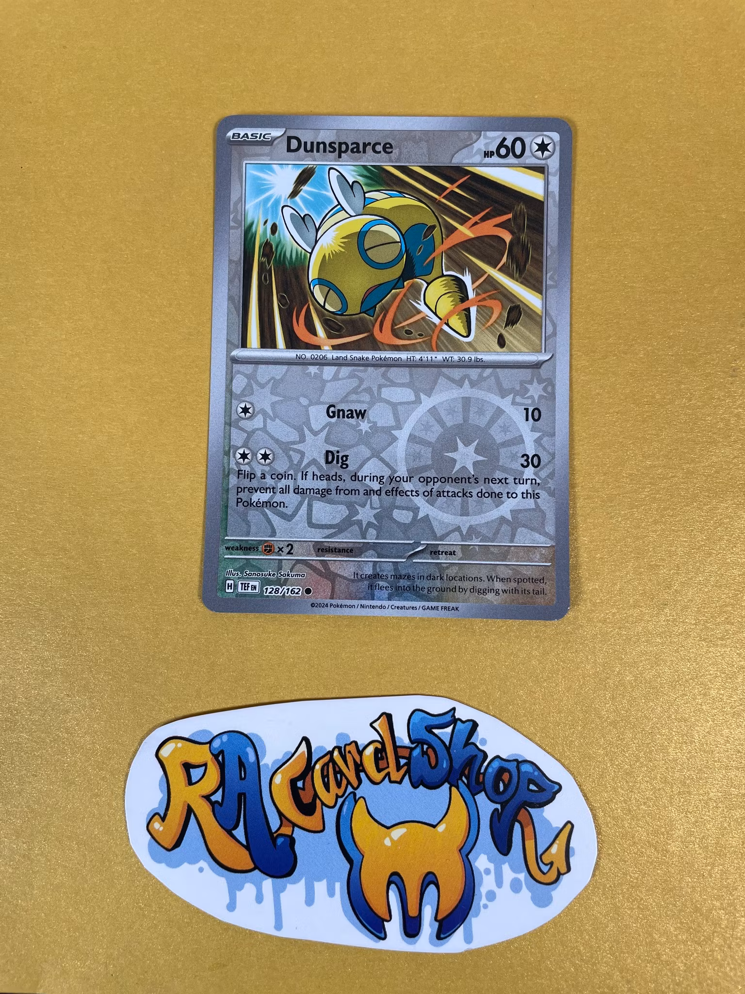 Dunsparce Reverse Holo Common 128/162 Temporal Forces Pokemon