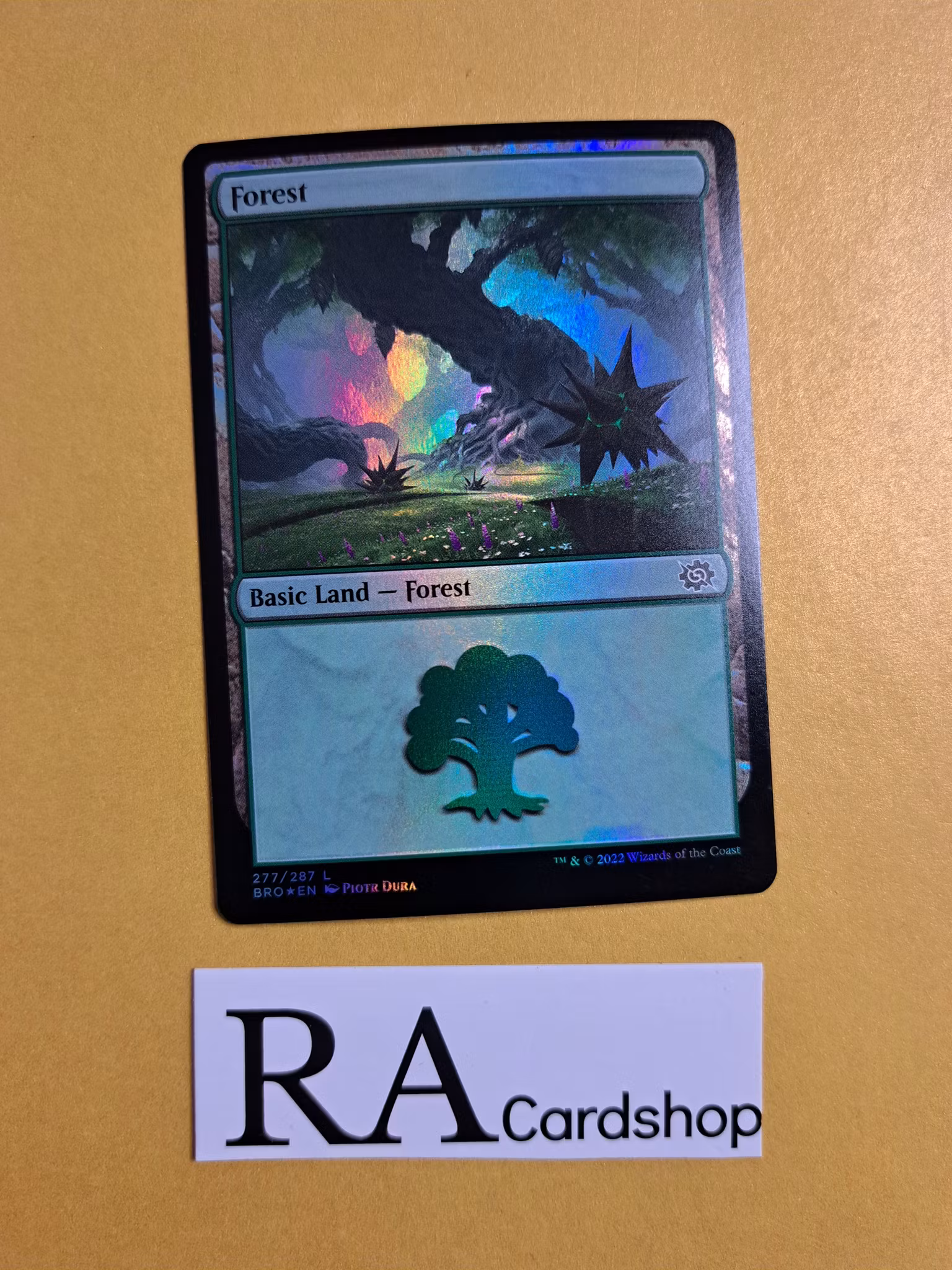 Forest Land Foil 277/287 The Brothers War Magic the Gathering