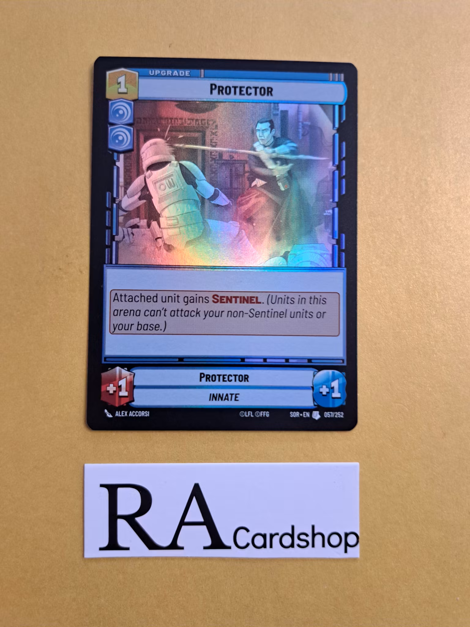 Protector Uncommon Foil 057/252 Spark of the Rebellion (SOR) Star Wars Unlimited