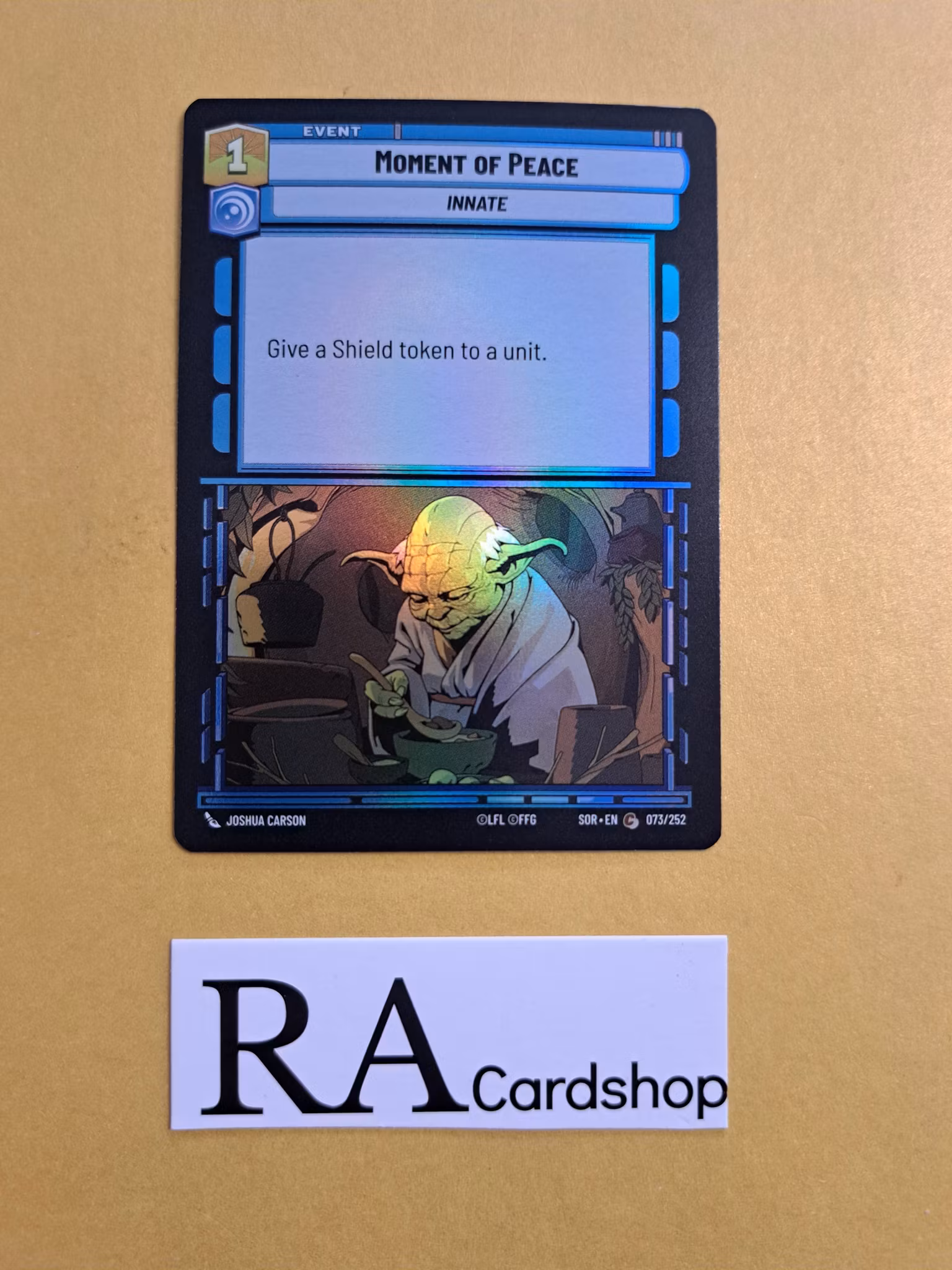 Moment of Peace Common Foil 073/252 Spark of the Rebellion (SOR) Star Wars Unlimited