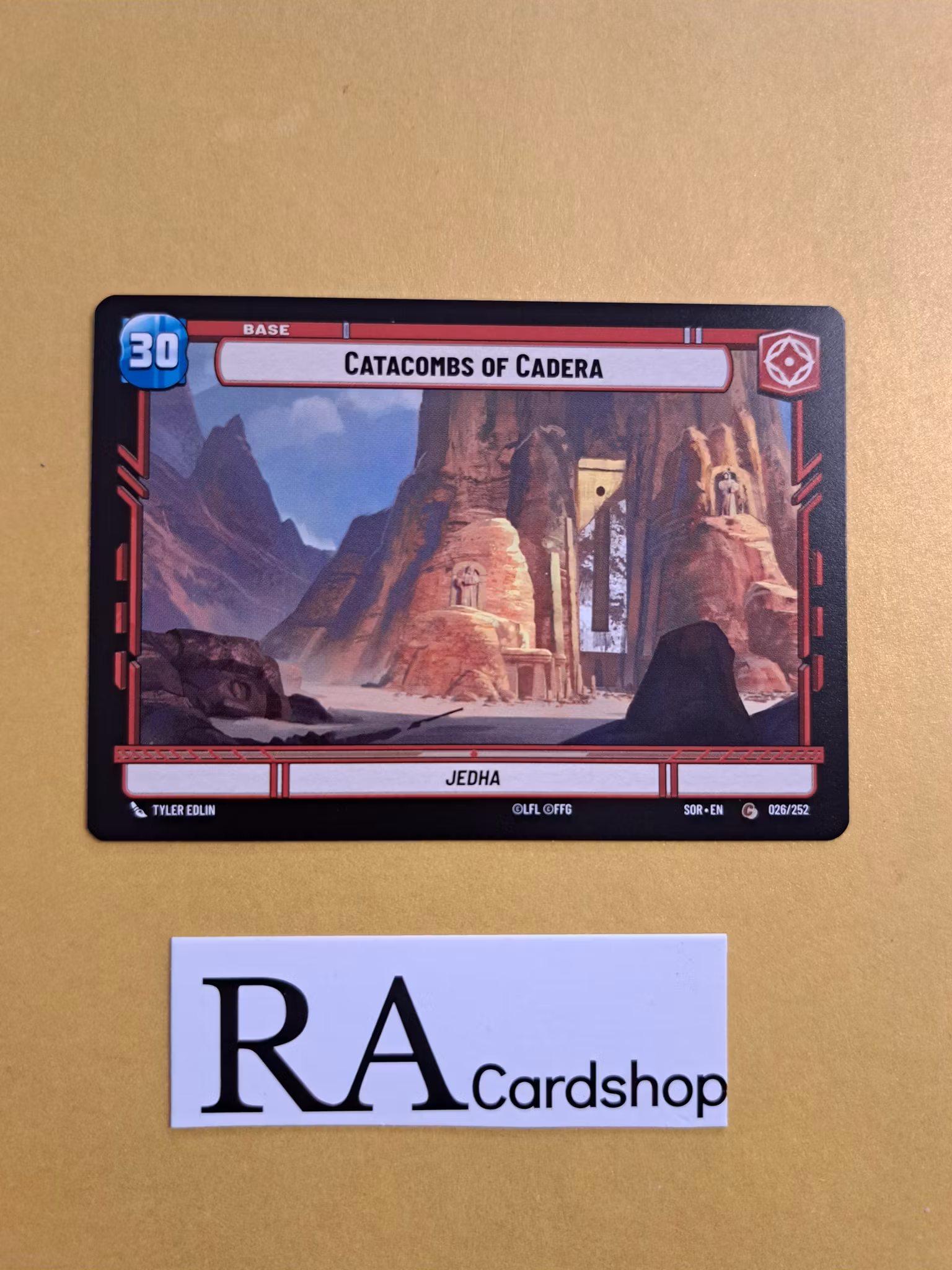 Catacombs of Cadera // Shield Token Common 026/252 Spark of the Rebellion (SOR) Star Wars Unlimited