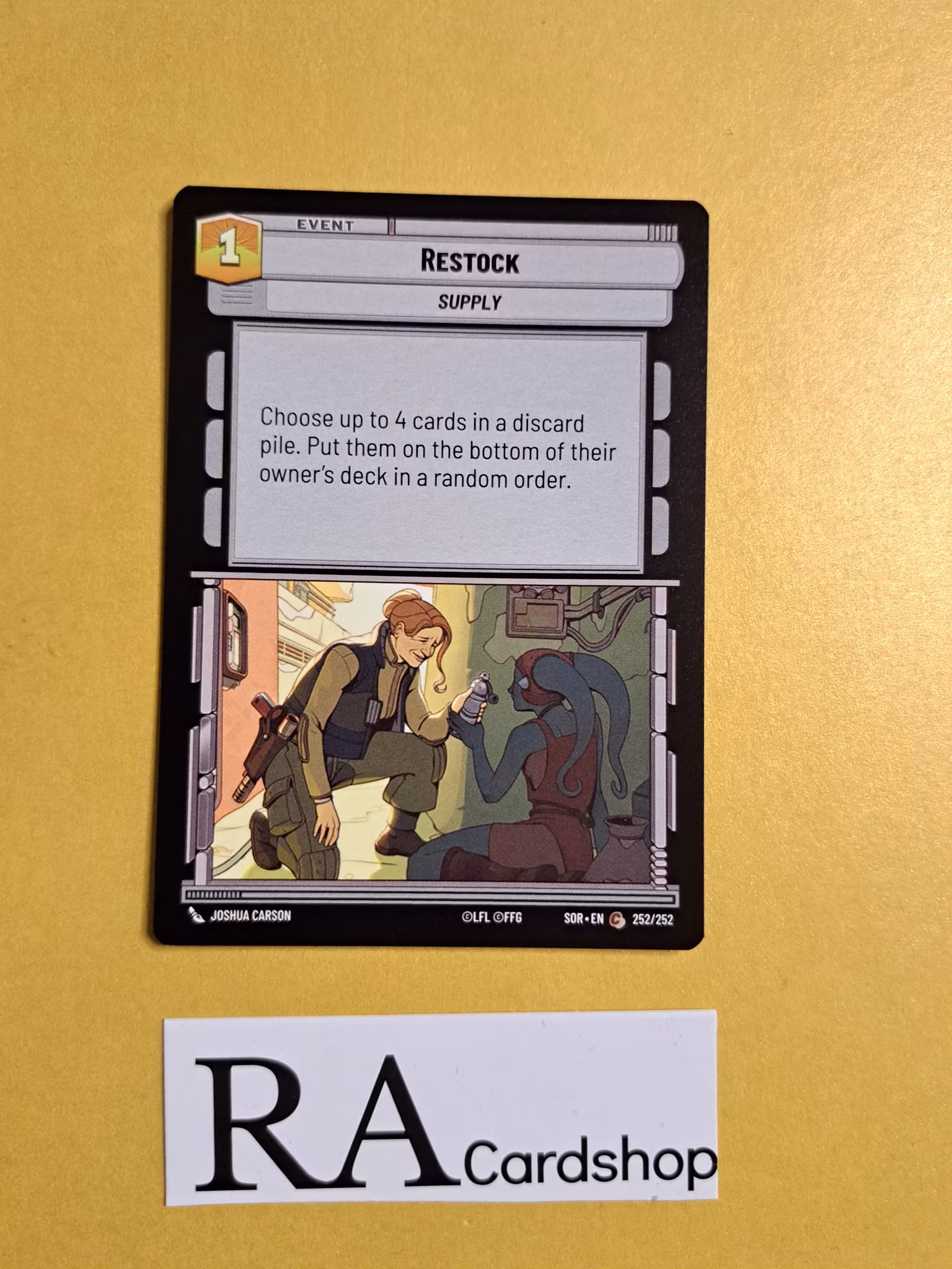 Restock Common 252/252 Spark of the Rebellion (SOR) Star Wars Unlimited