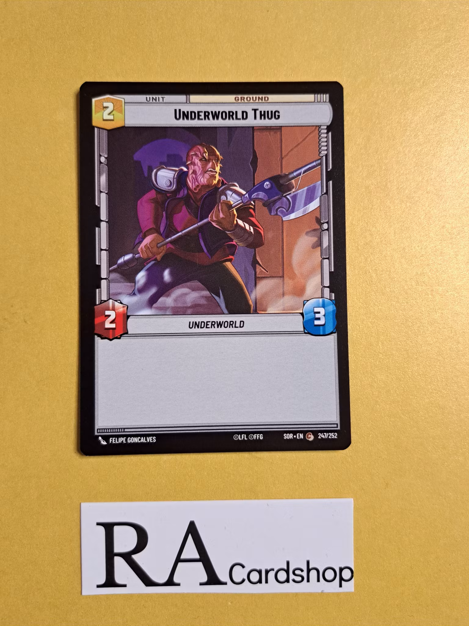 Underworld Thug Common 247/252 Spark of the Rebellion (SOR) Star Wars Unlimited