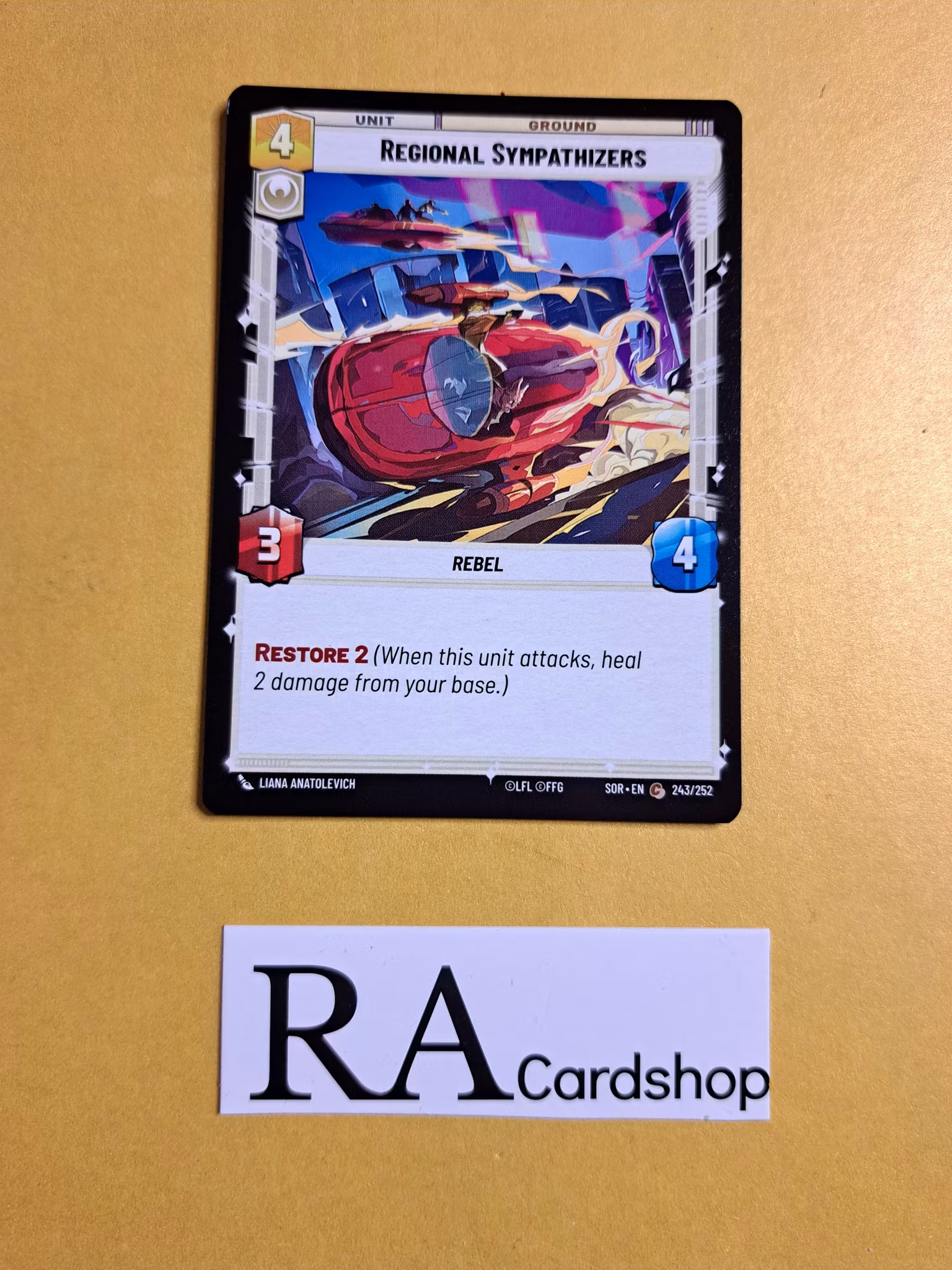 Regional Sympathizers Common 243/252 Spark of the Rebellion (SOR) Star Wars Unlimited
