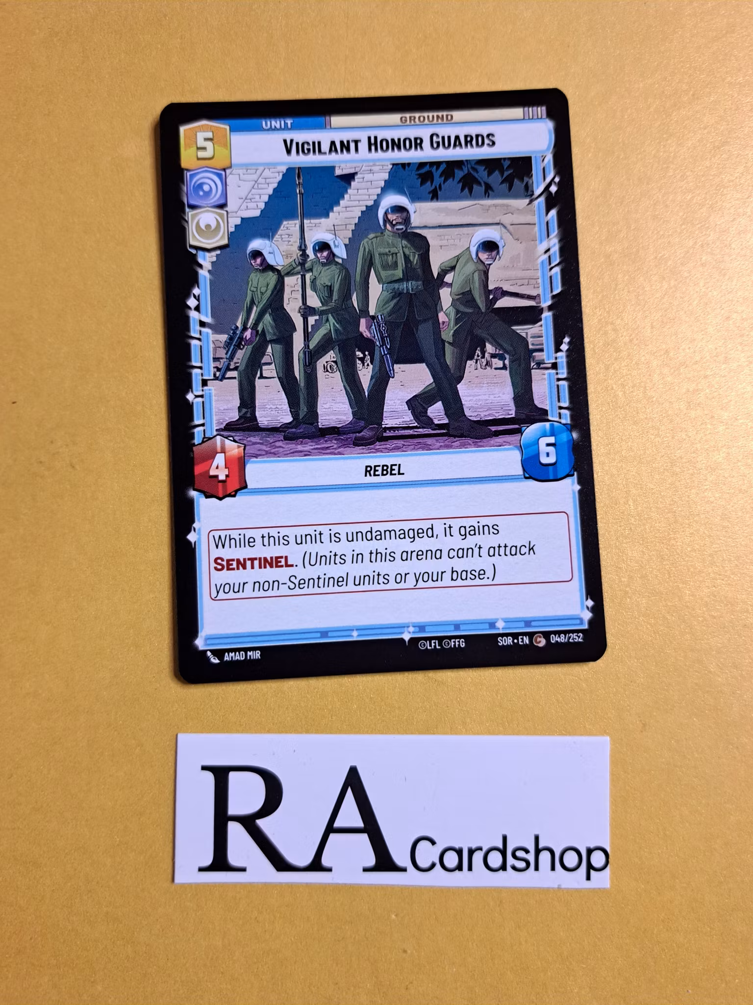 Vigilant Honor Guards Common 048/252 Spark of the Rebellion (SOR) Star Wars Unlimited