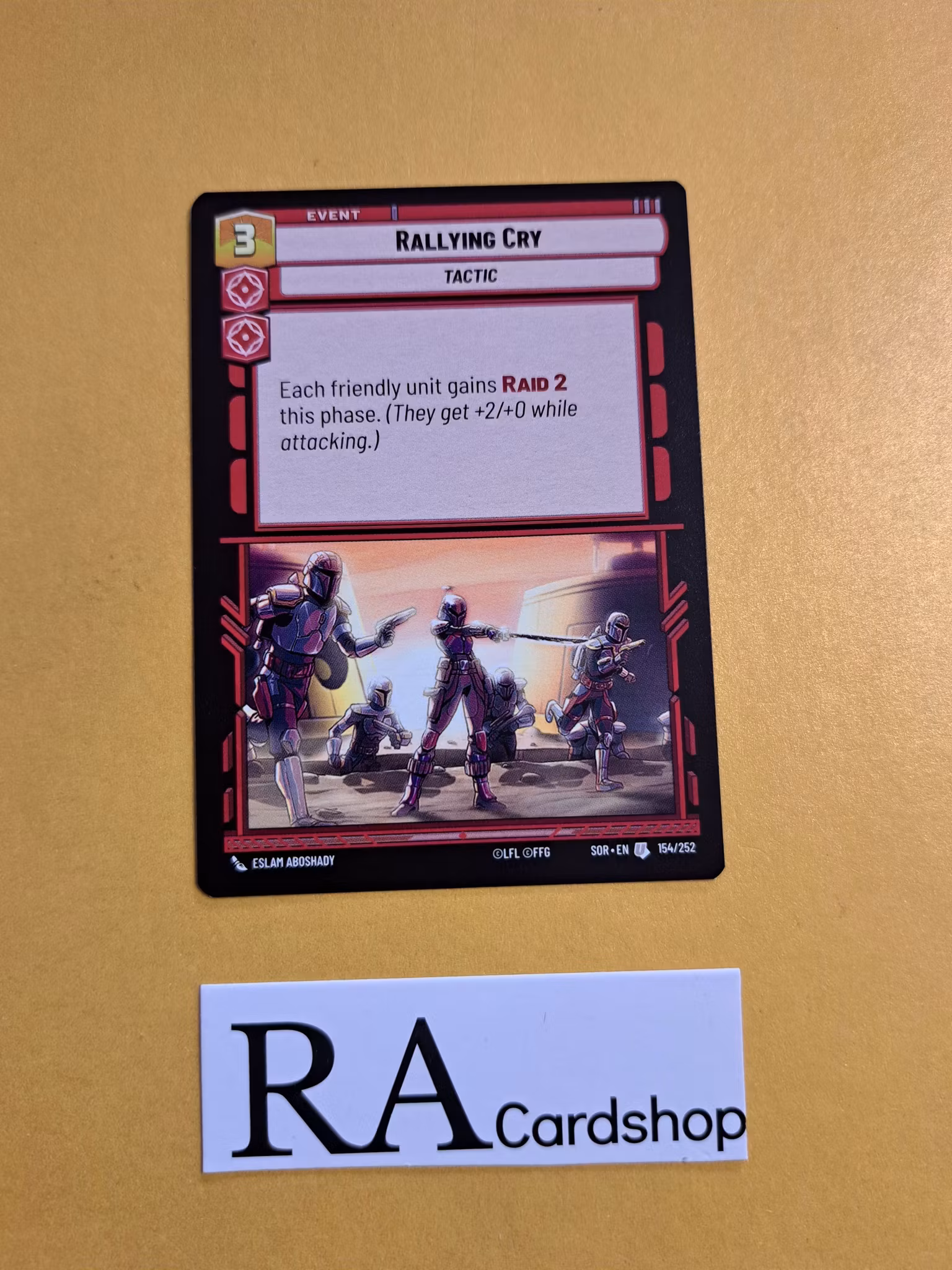 Rallying Cry Uncommon 154/252 Spark of the Rebellion (SOR) Star Wars Unlimited