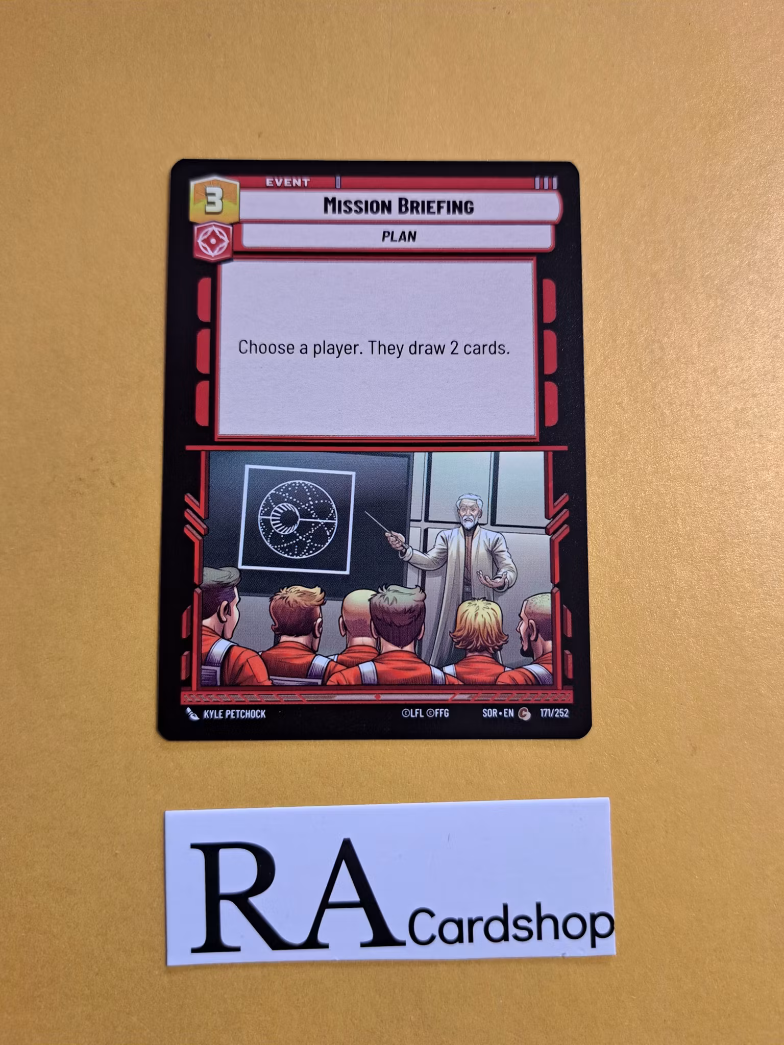 Mission Briefing Common 171/252 Spark of the Rebellion (SOR) Star Wars Unlimited