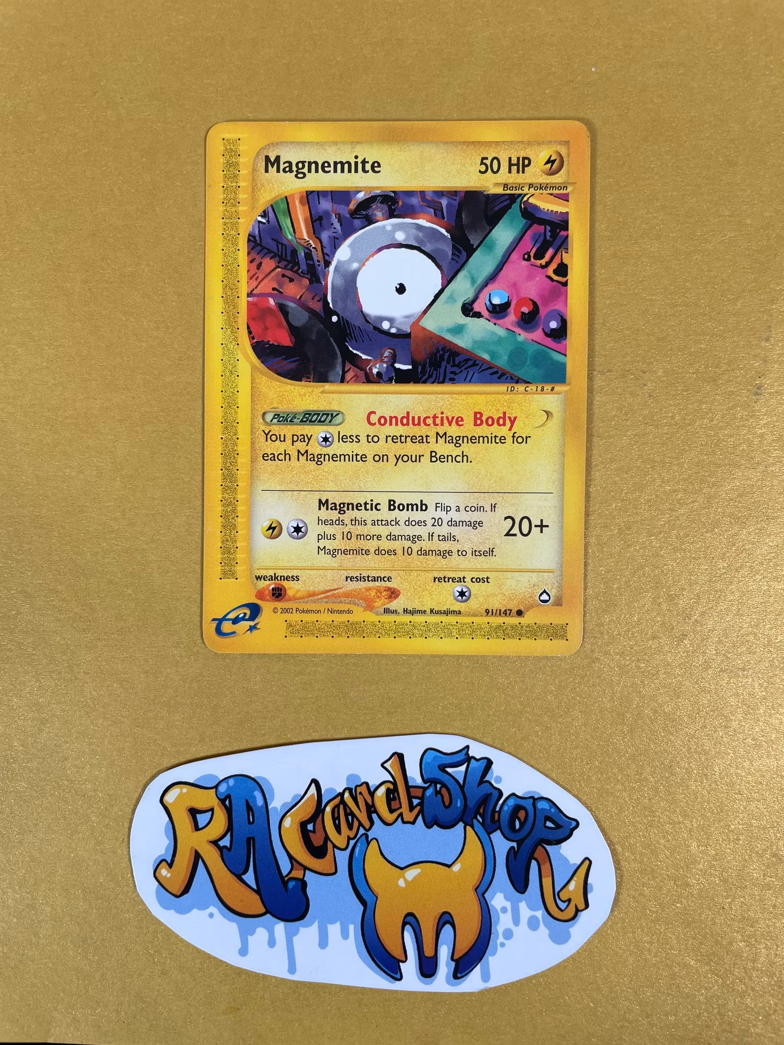 Magnemite Common 91/165 (1) Aquapolis Pokemon