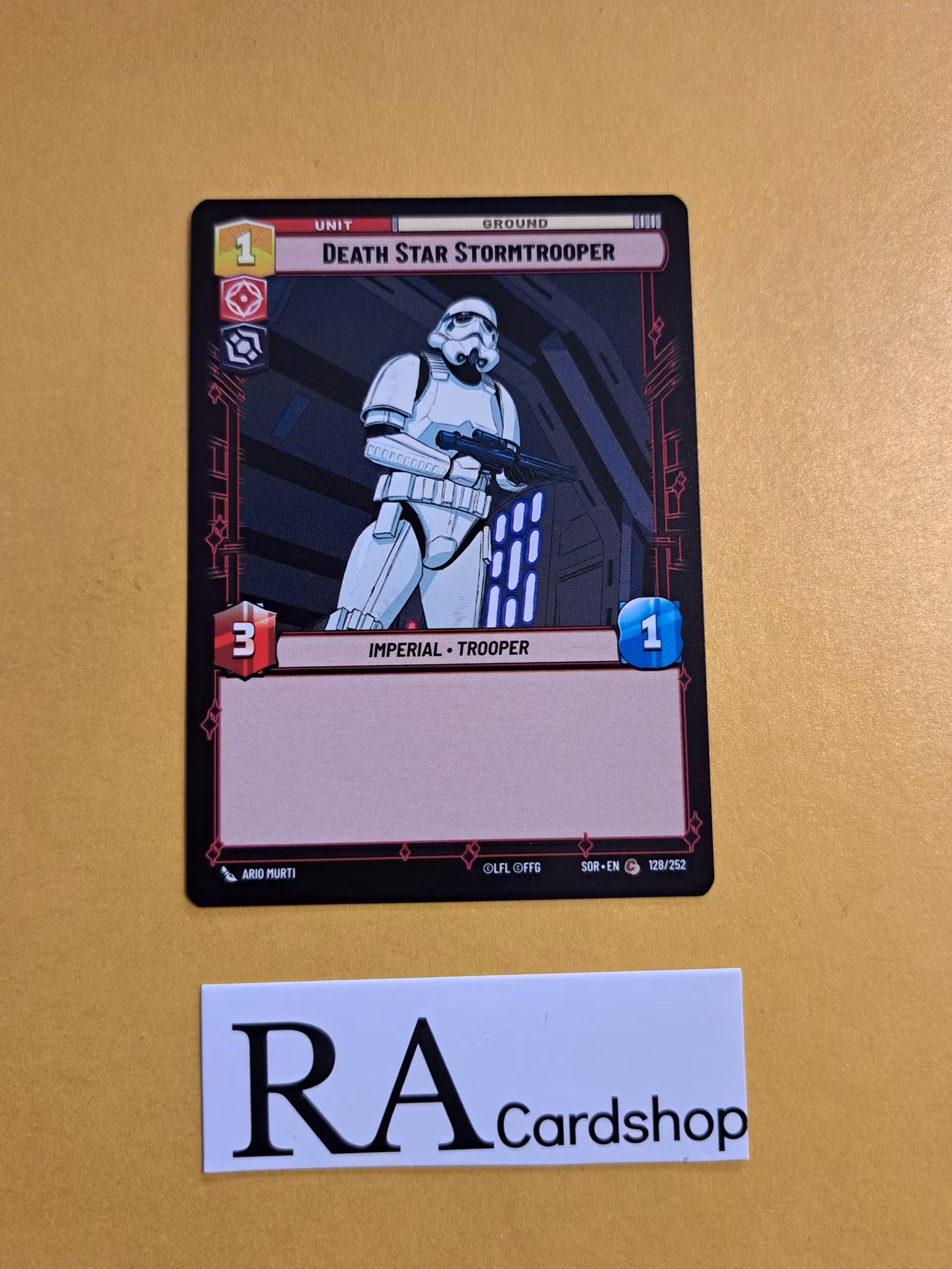 Death Star Stormtrooper Common 128/252 Spark of the Rebellion (SOR) Star Wars Unlimited