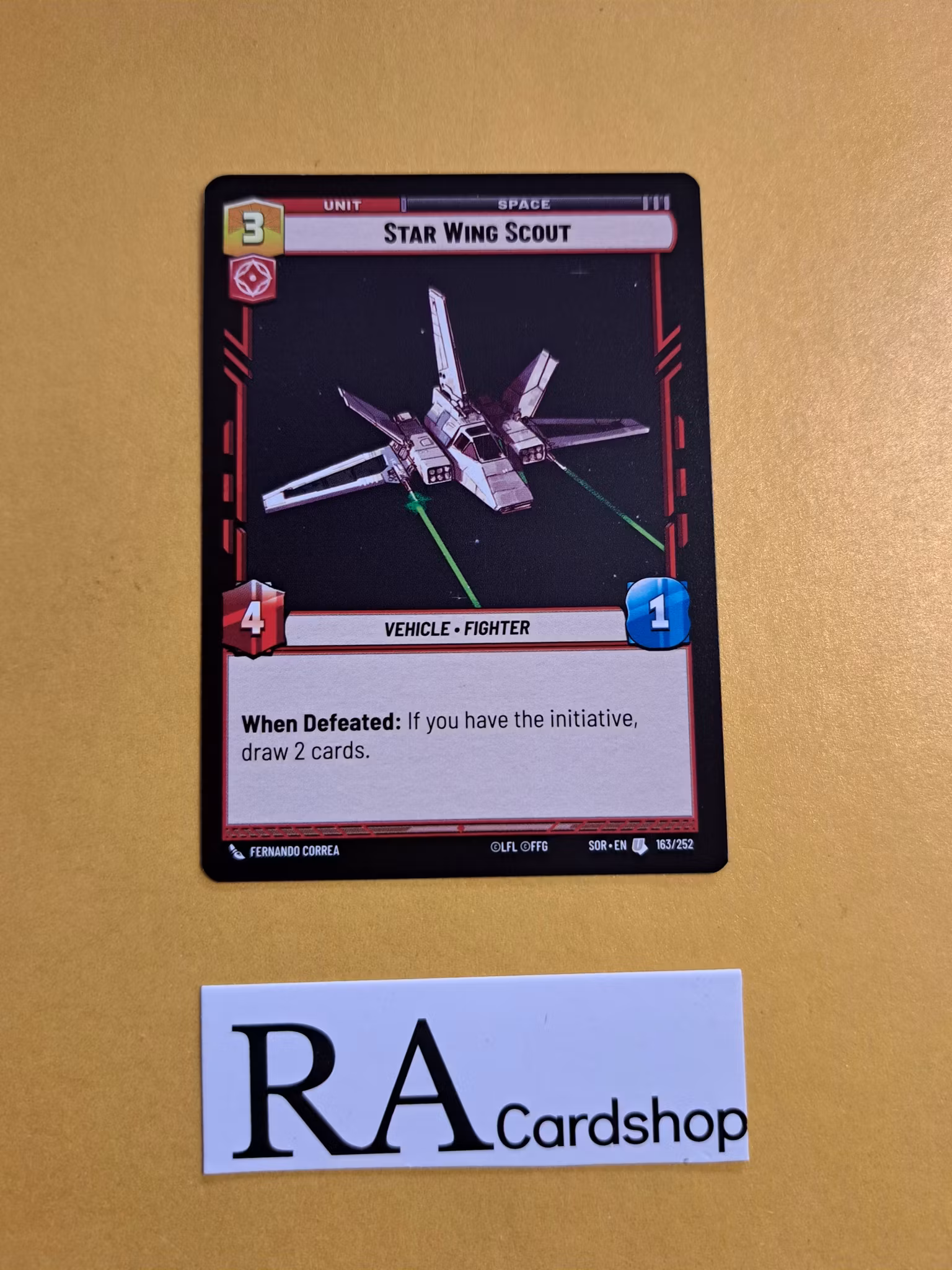 Star Wing Scout Uncommon 163/252 Spark of the Rebellion (SOR) Star Wars Unlimited