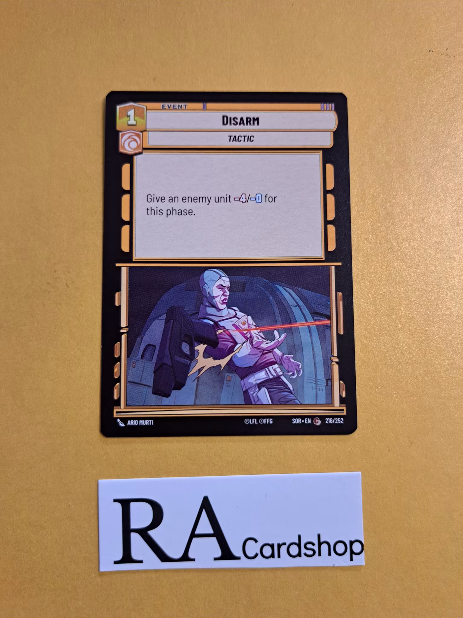 Disarm Common 216/252 Spark of the Rebellion (SOR) Star Wars Unlimited